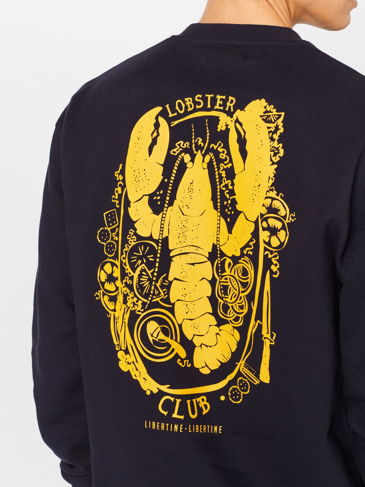 Libertine-Libertine Суичър 'Society Lobster Club' нощно синьо / жълто - Pepit.bg