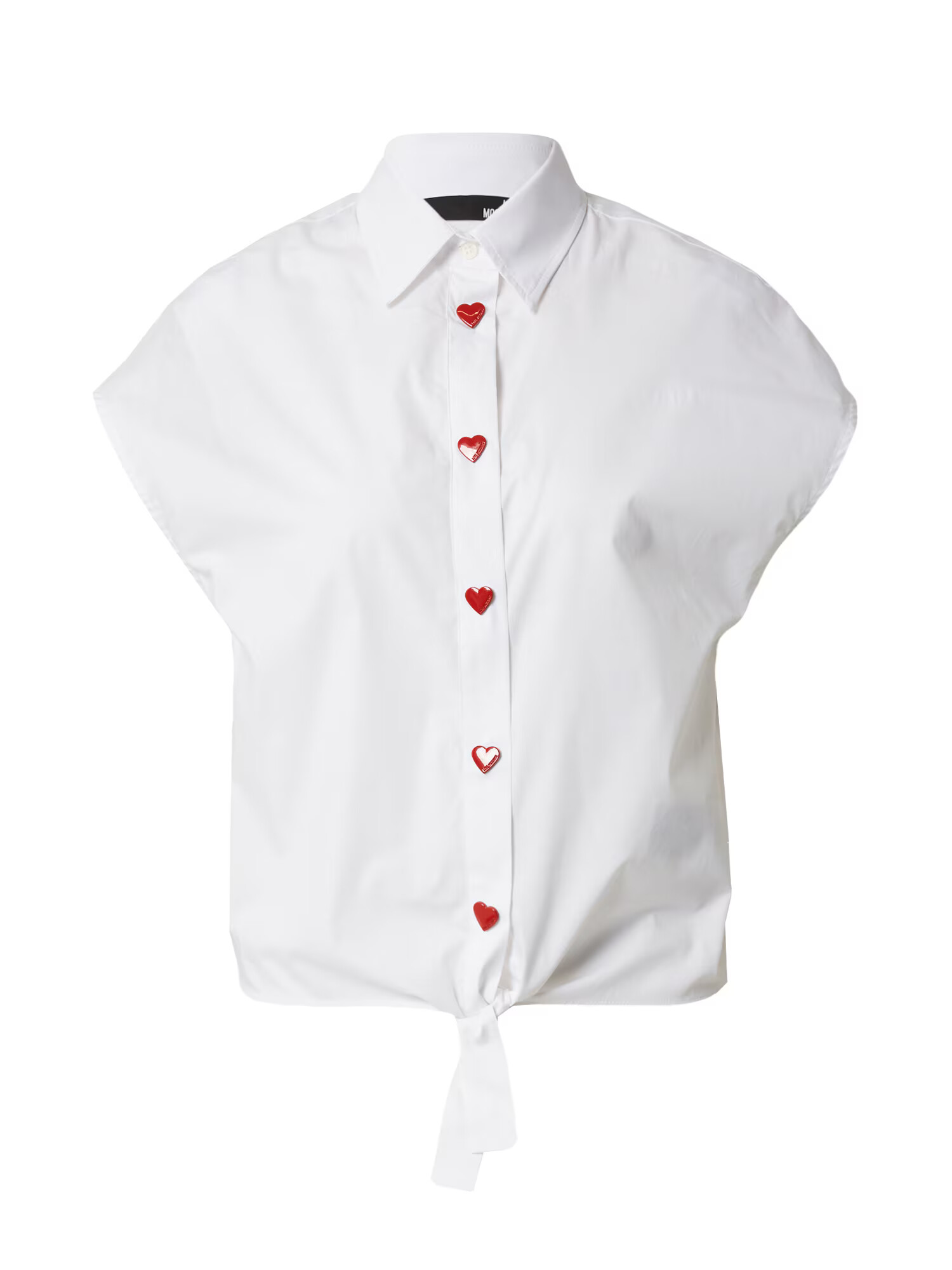 Love Moschino Блуза 'CAMICIA' червено / бяло - Pepit.bg