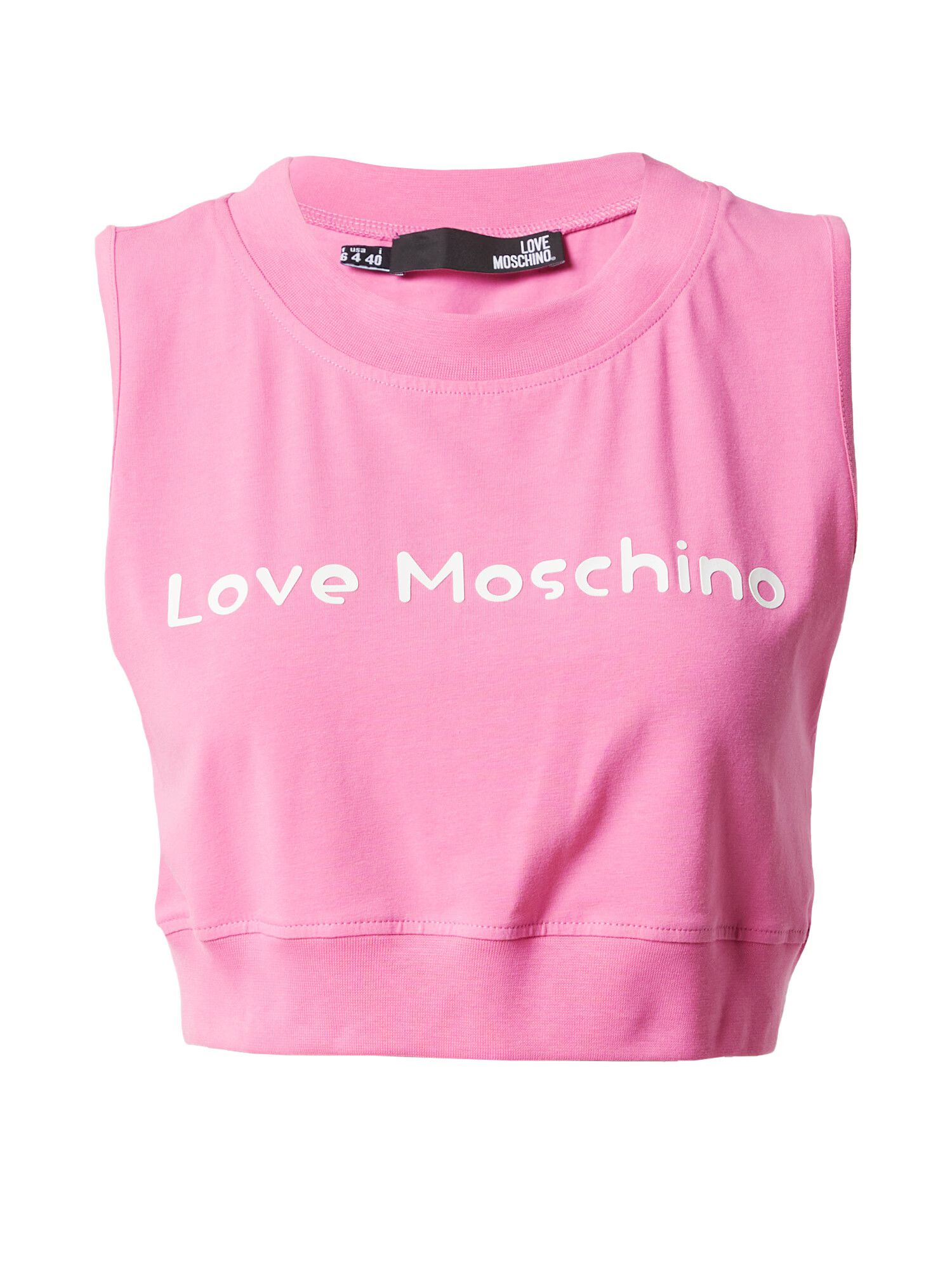 Love Moschino Топ розово / бяло - Pepit.bg