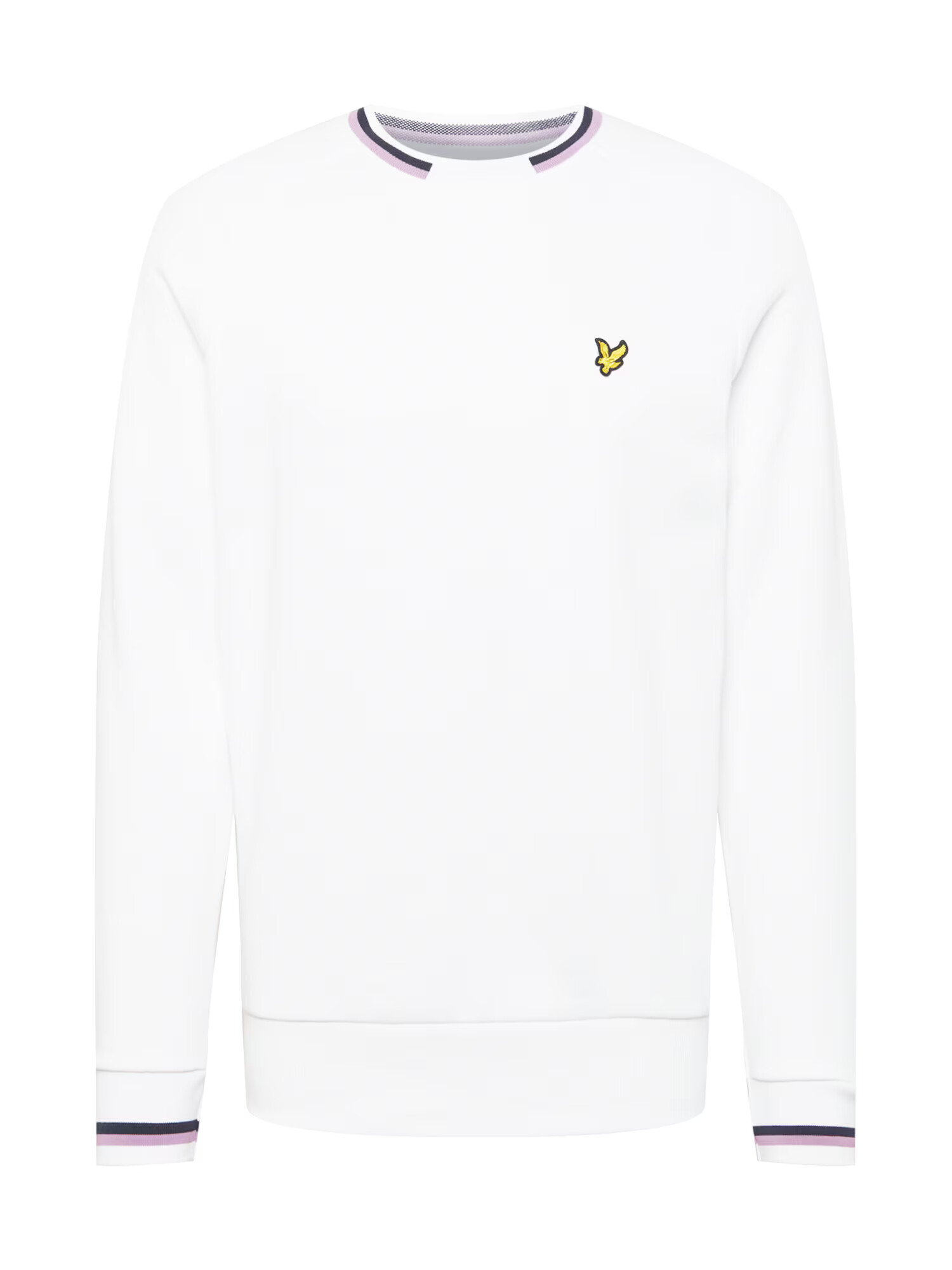 Lyle & Scott Суичър бяло / светлолилаво / жълто / слива - Pepit.bg