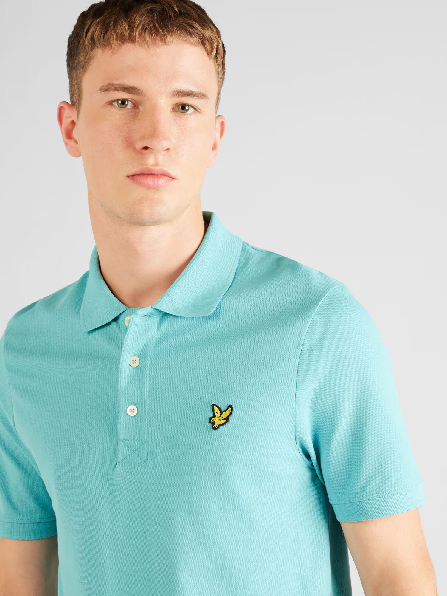 Lyle & Scott Тениска аквамарин / жълто / черно - Pepit.bg