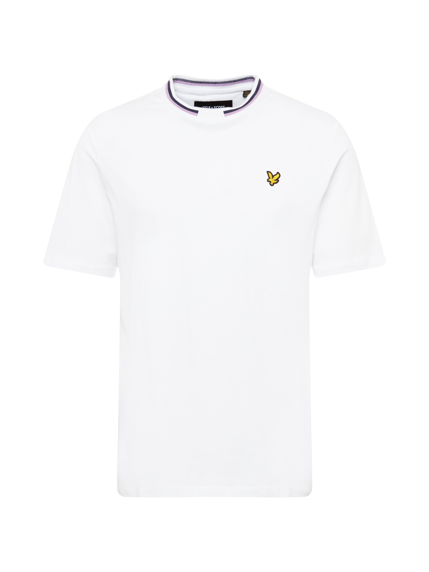 Lyle & Scott Тениска бяло / лилав / нейви синьо - Pepit.bg