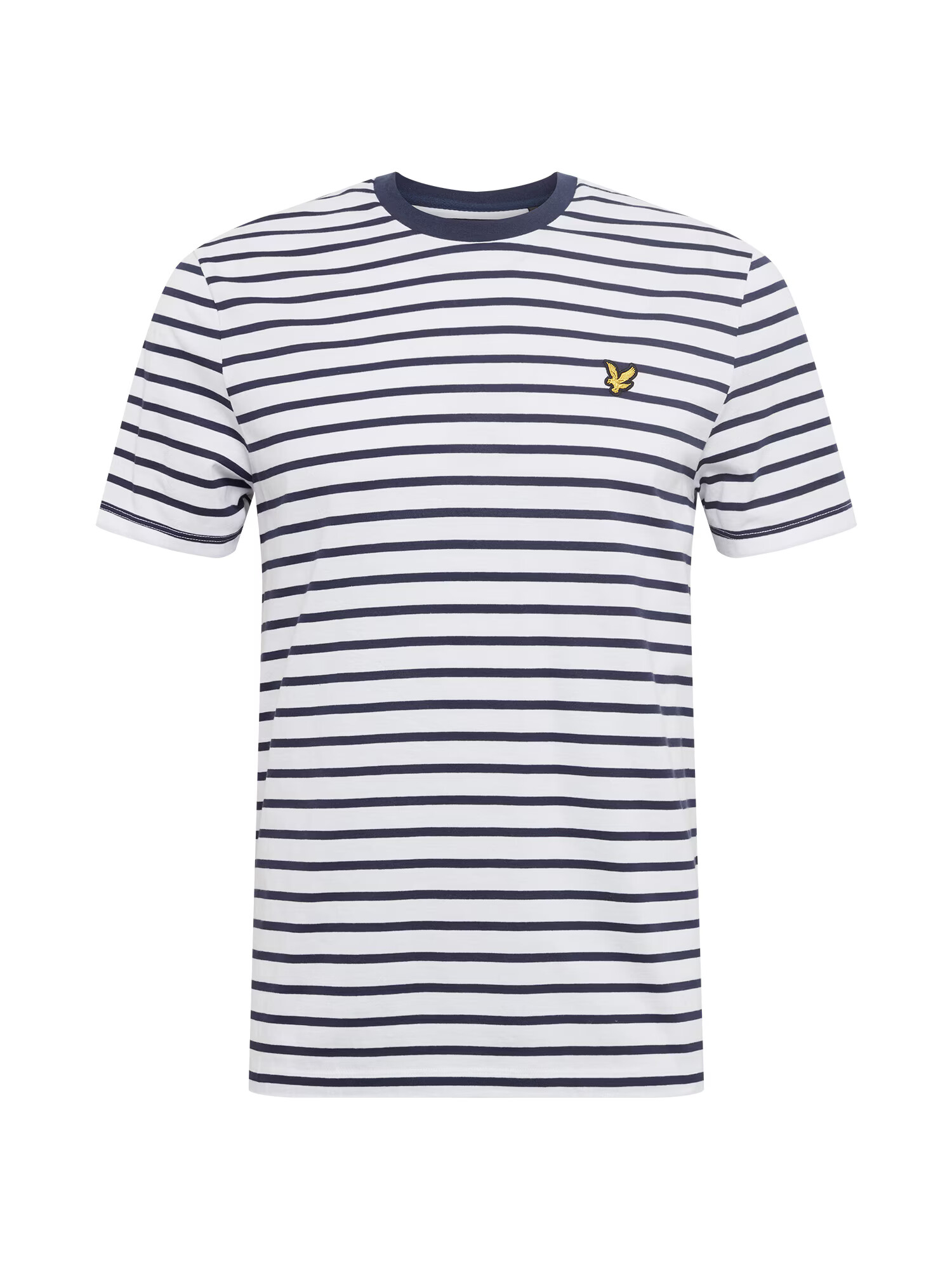 Lyle & Scott Тениска бяло / нейви синьо - Pepit.bg