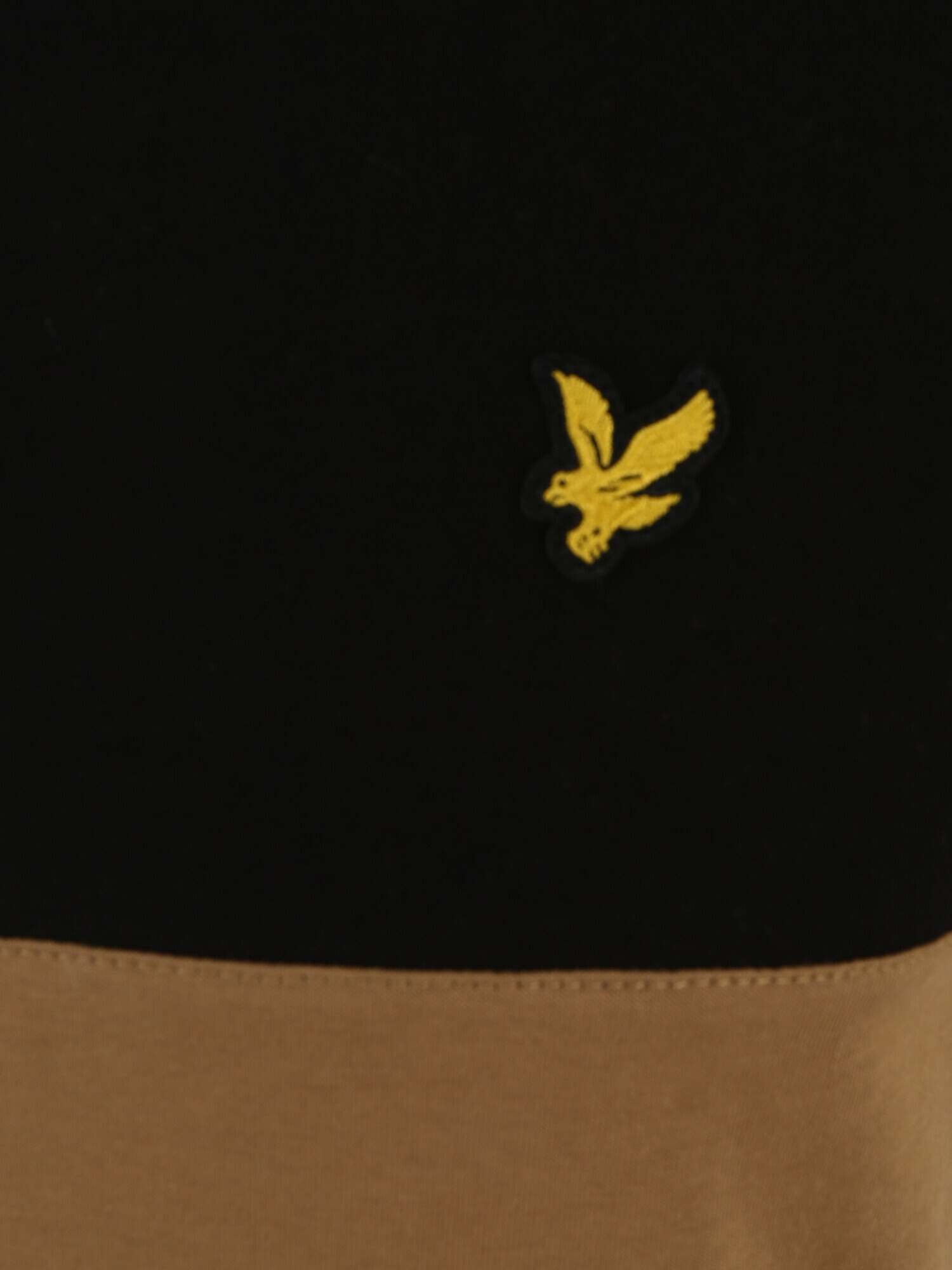 Lyle & Scott Тениска камел / жълто / черно - Pepit.bg