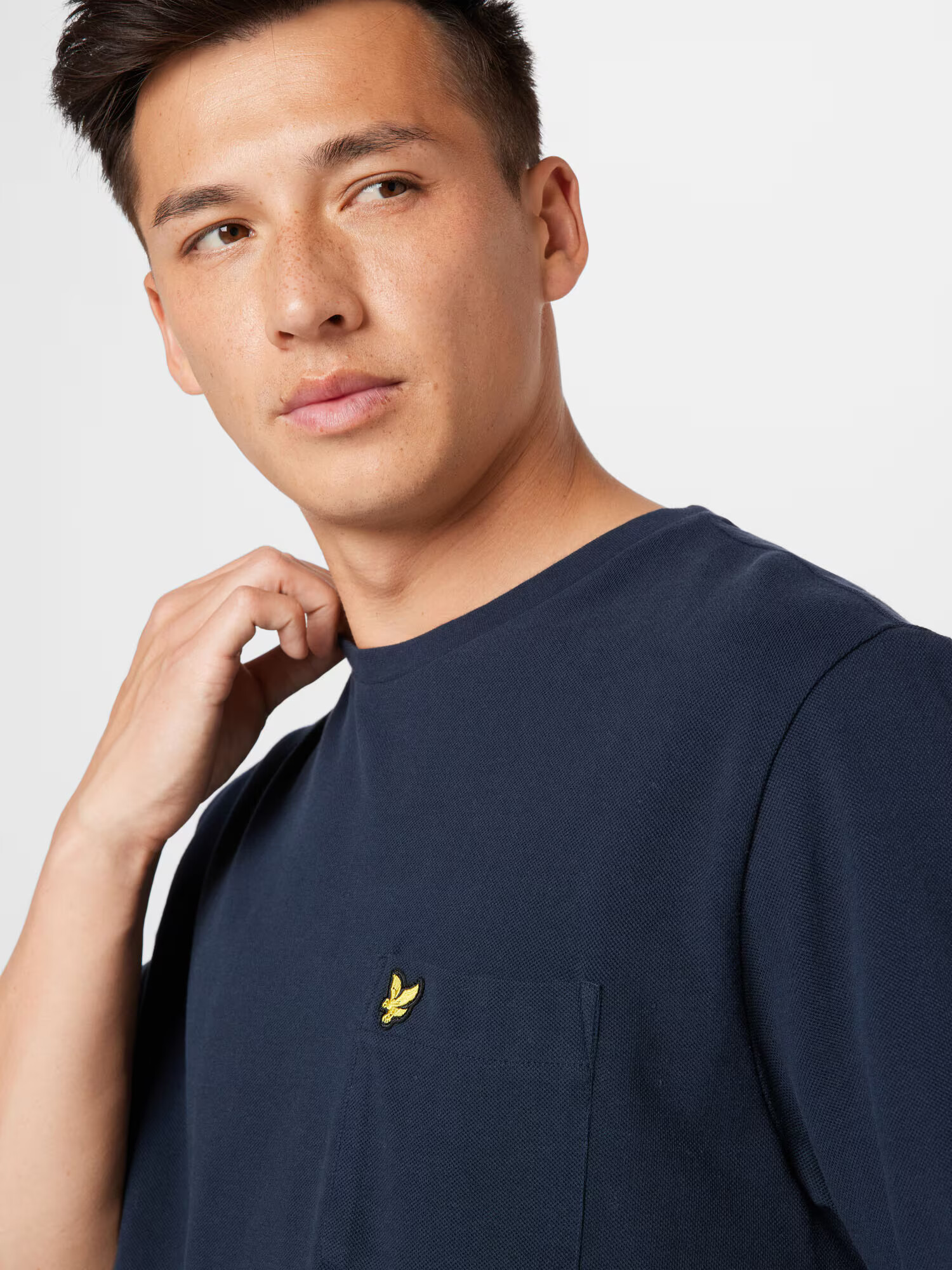 Lyle & Scott Тениска нейви синьо / жълто / черно - Pepit.bg