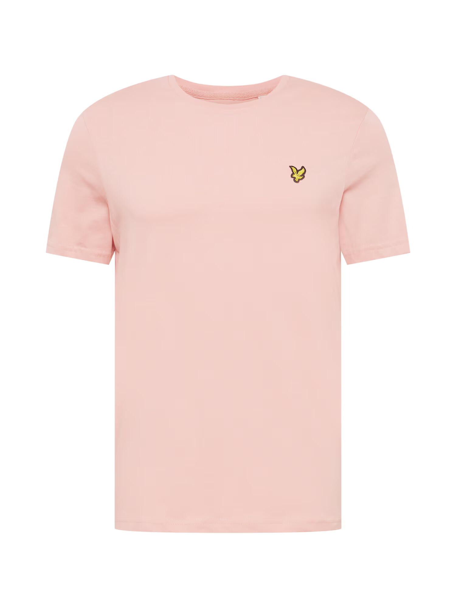 Lyle & Scott Тениска 'Plain' бледорозово / черно / златистожълто - Pepit.bg