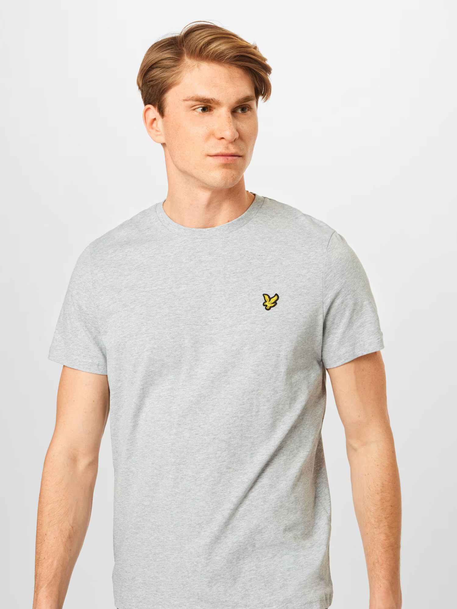 Lyle & Scott Тениска златистожълто / сив меланж / черно - Pepit.bg