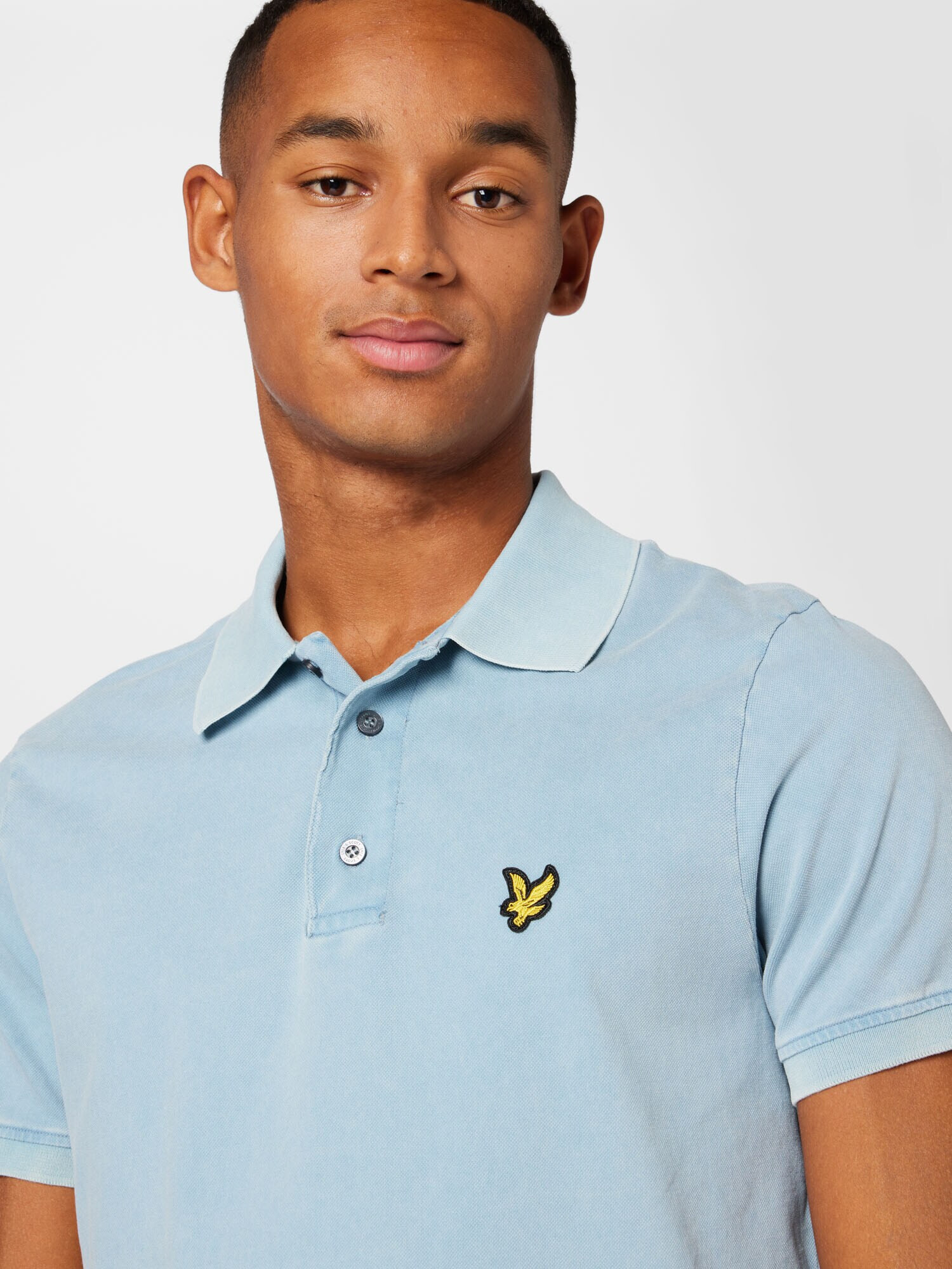 Lyle & Scott Тениска светлосиньо / жълто - Pepit.bg