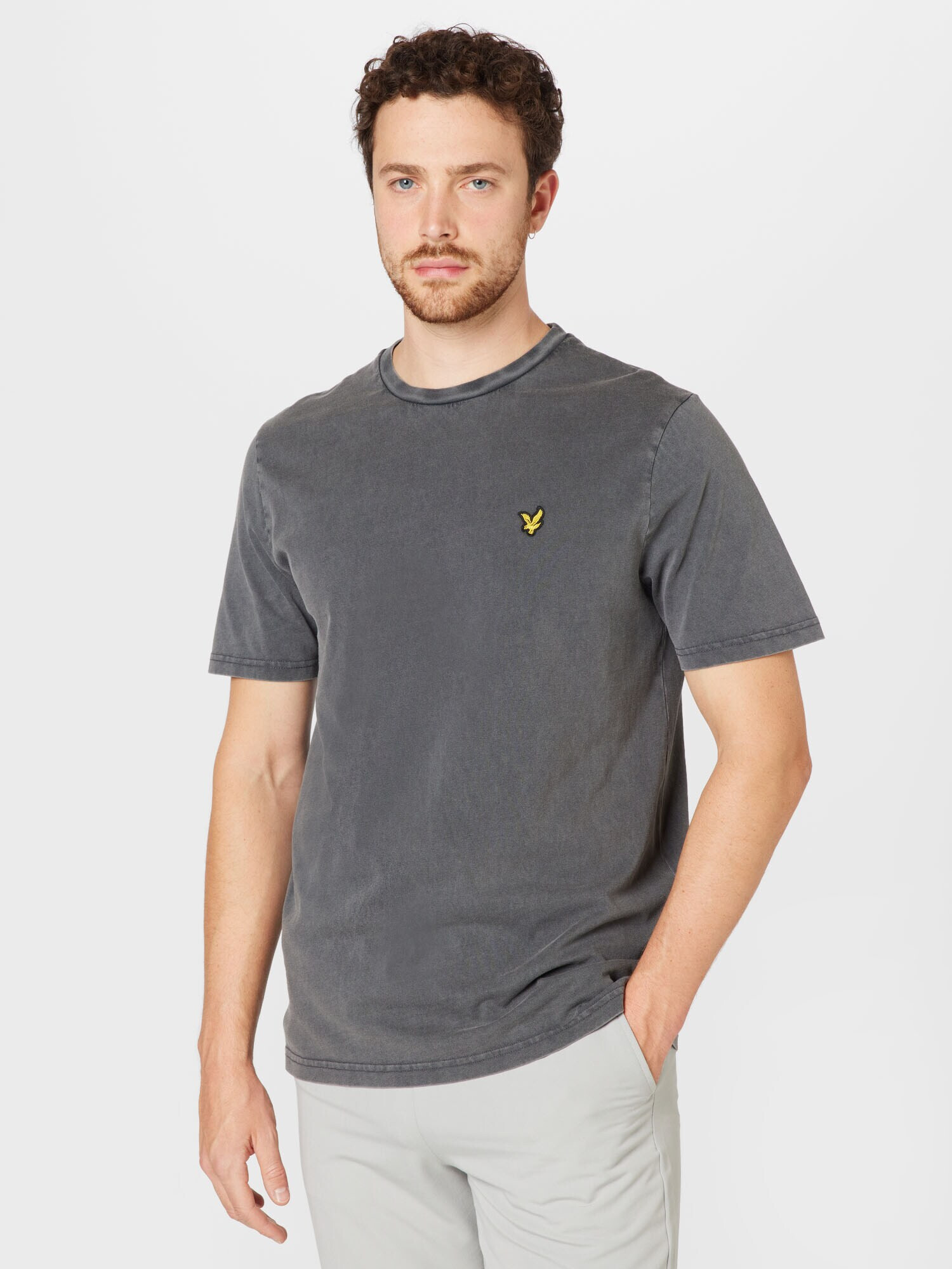 Lyle & Scott Тениска жълто / тъмносиво / черно - Pepit.bg