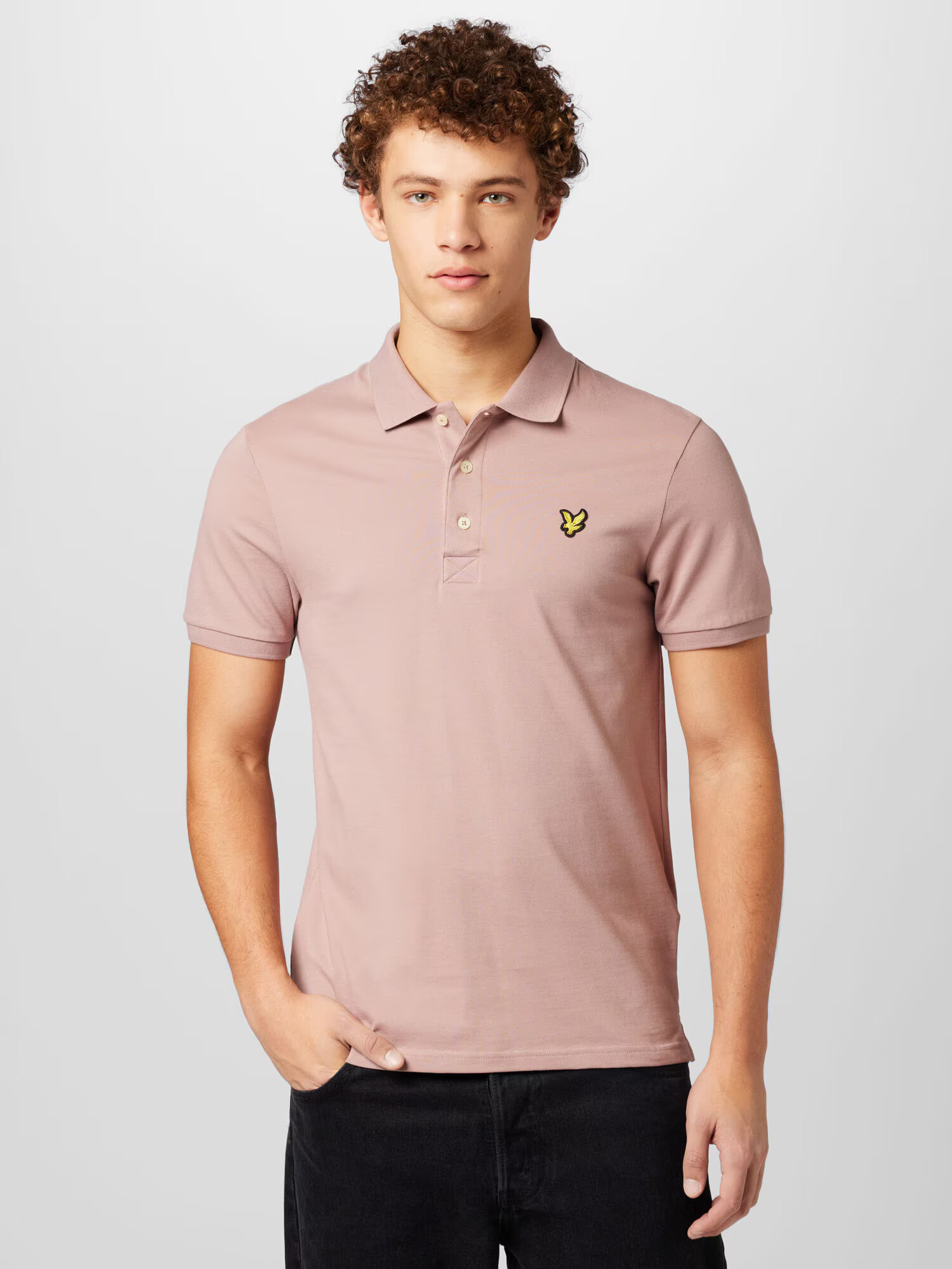 Lyle & Scott Тениска жълто / пудра / черно - Pepit.bg