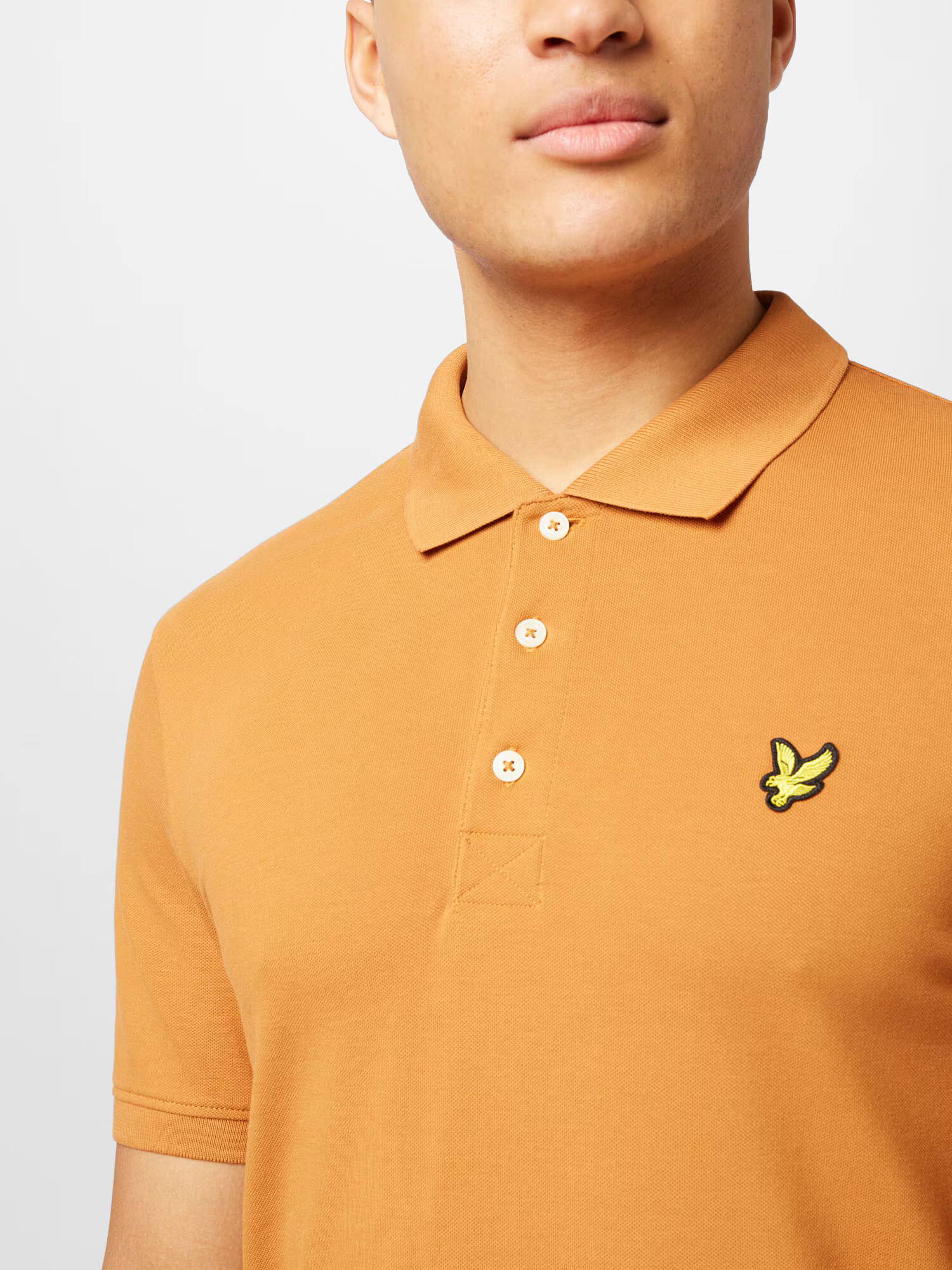 Lyle & Scott Тениска 'Plain' златистожълто / черно - Pepit.bg