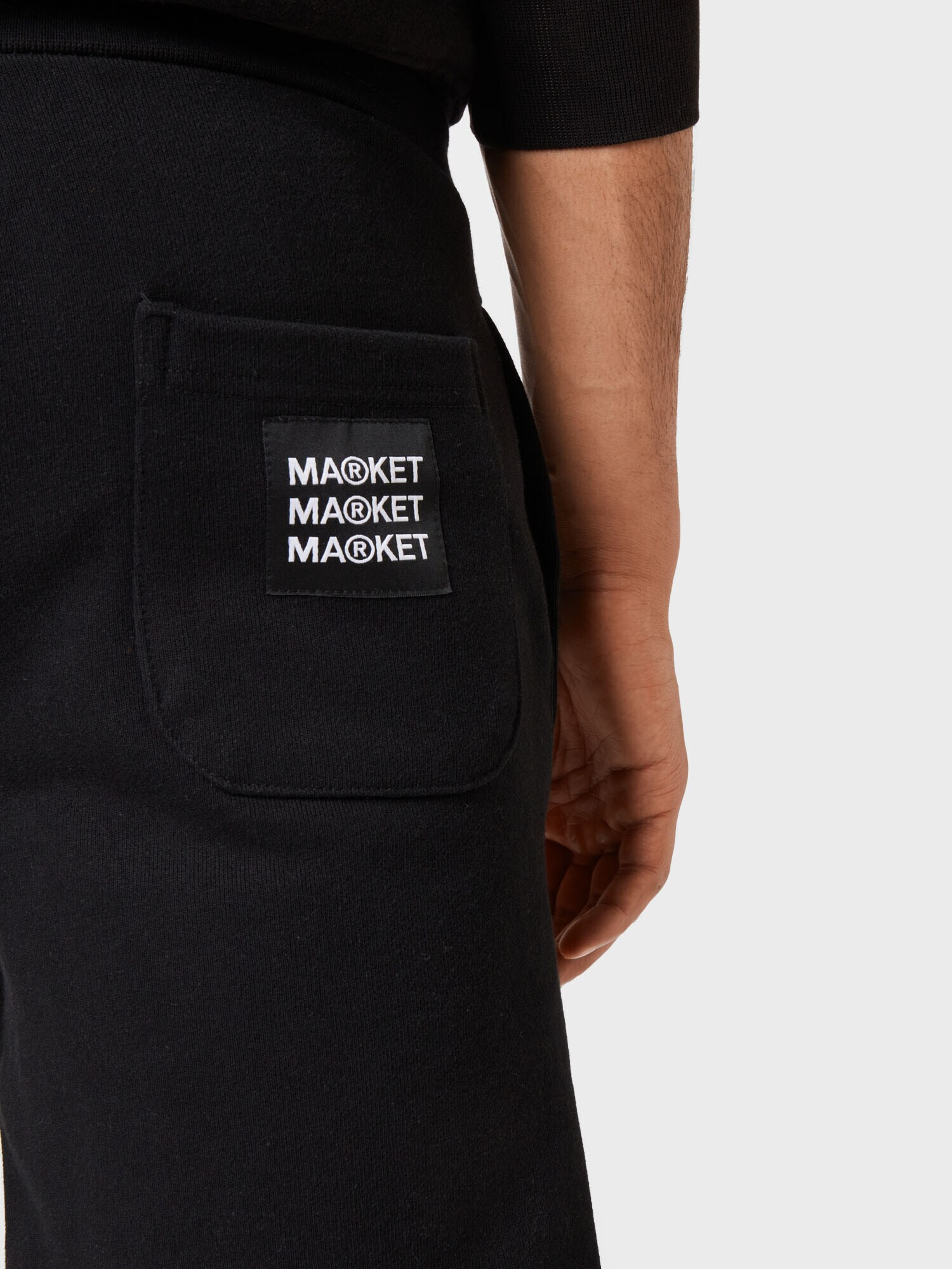 MARKET Панталон 'SMILEY GOOD AND EVIL SWEATSHORTS' жълто / червено / черно - Pepit.bg