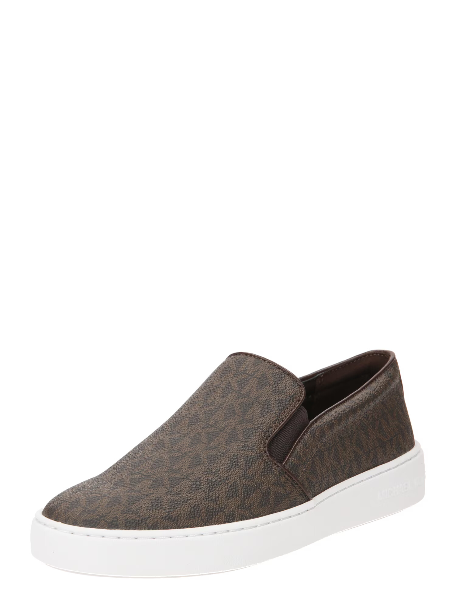 MICHAEL Michael Kors Спортни обувки Slip On 'KEATON' светлокафяво / тъмнокафяво - Pepit.bg