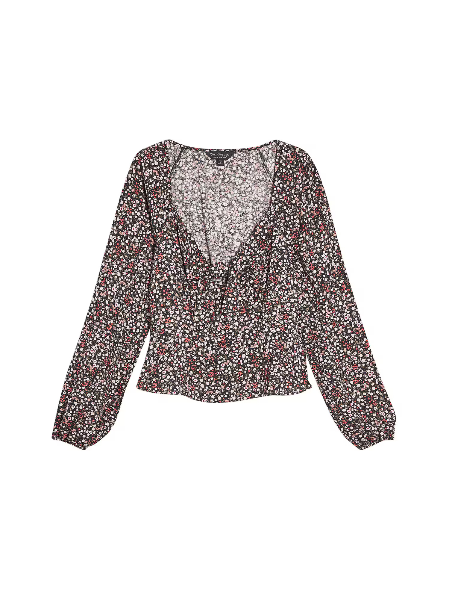 Miss Selfridge Блуза 'DITSY BUNNY TIE TOP' пъстро - Pepit.bg