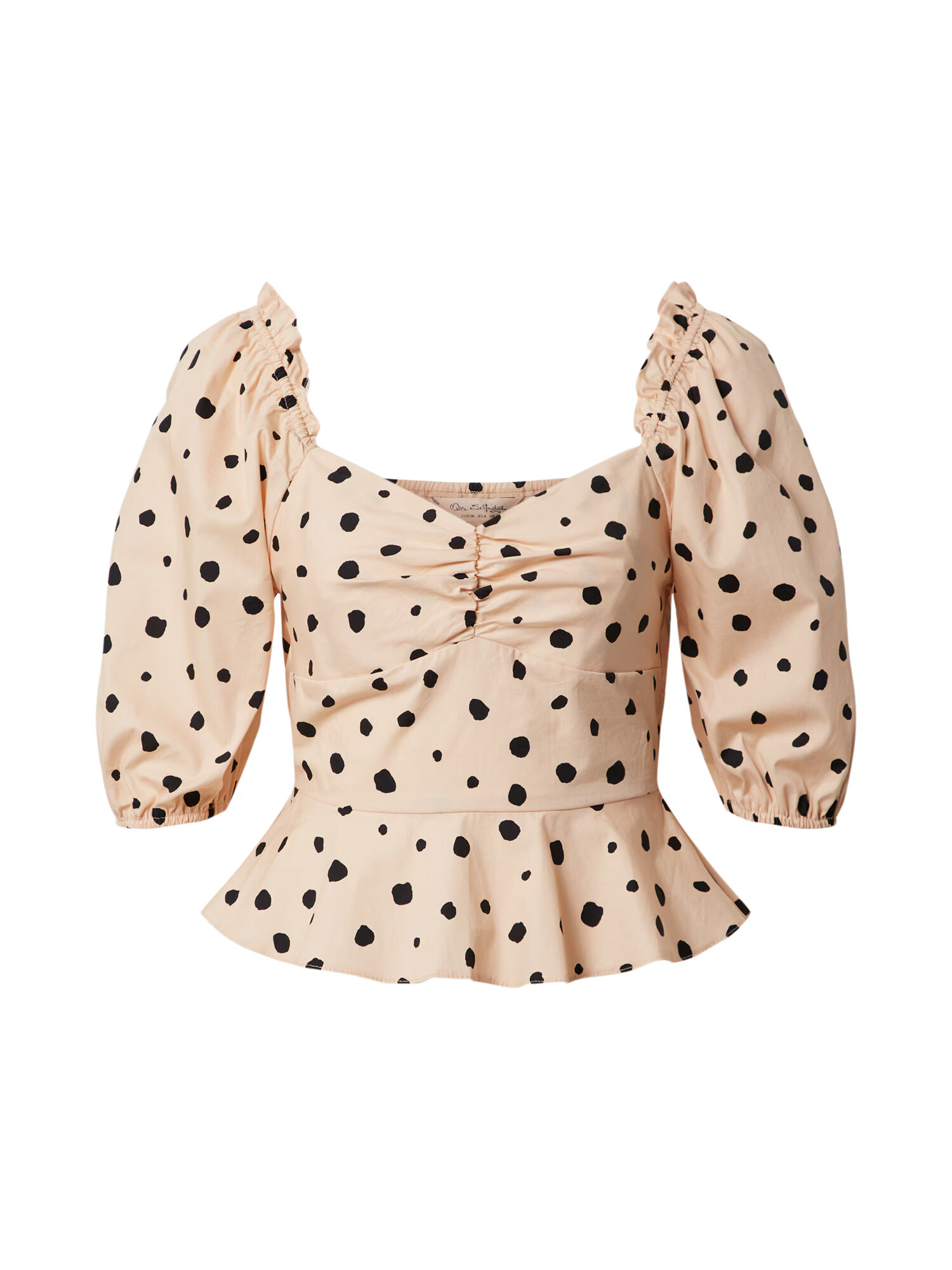 Miss Selfridge Блуза 'RUCHED ANIMAL BLOUSE' праскова - Pepit.bg