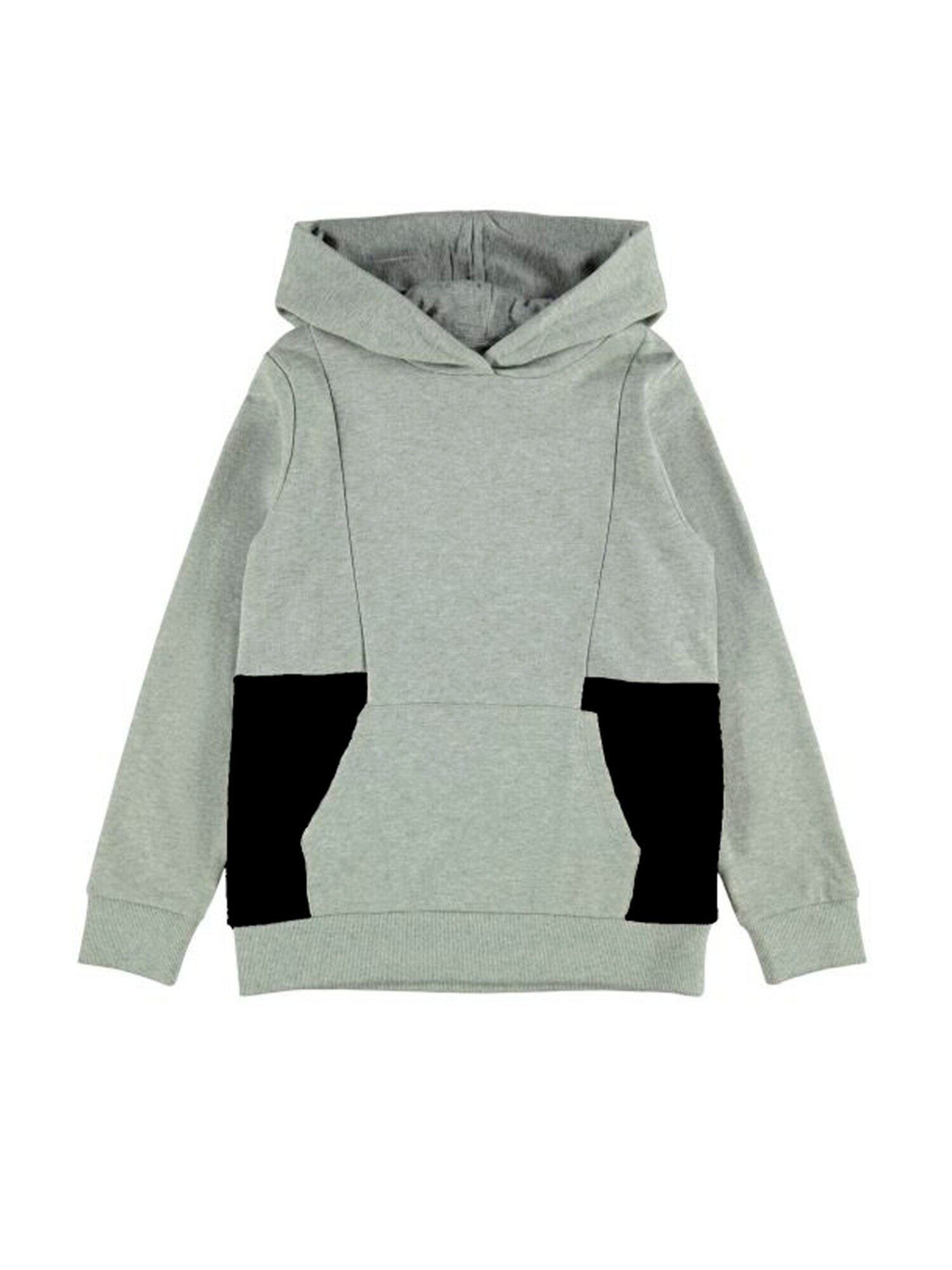 NAME IT Sweatshirt 'Faxei' сив меланж / черно - Pepit.bg