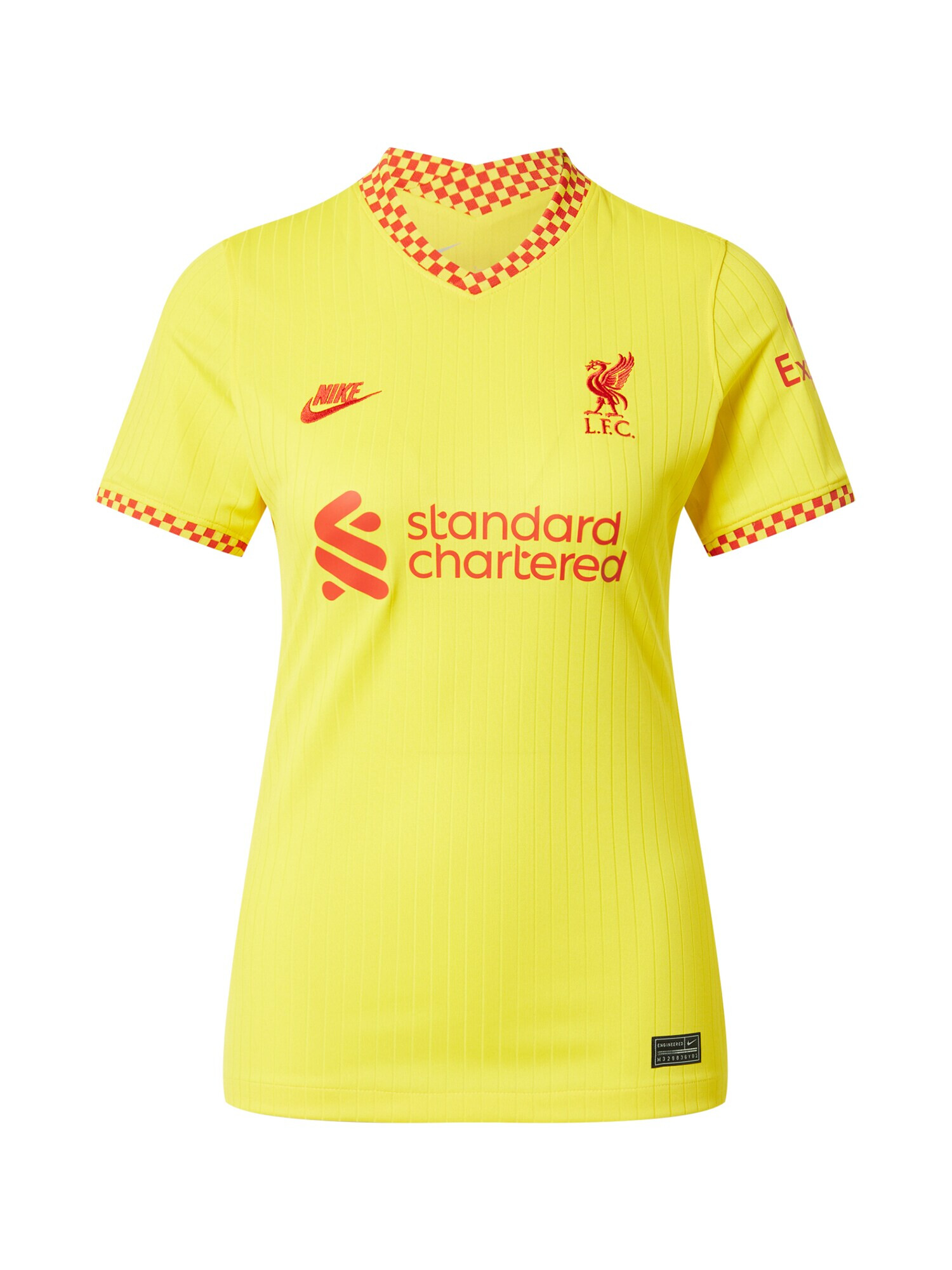 NIKE Функционална тениска 'Liverpool FC 2021/22 Third' жълто / червено - Pepit.bg