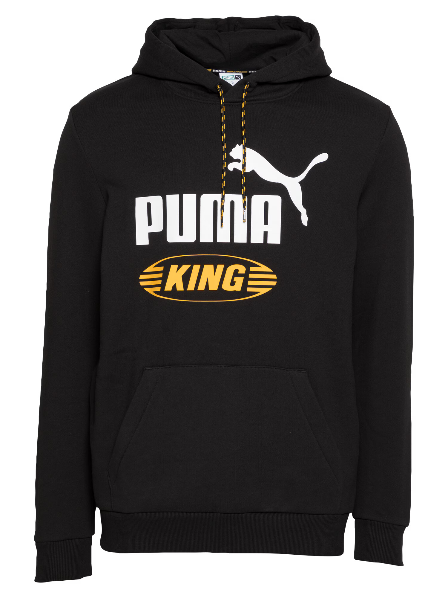 PUMA Суичър 'King' черно / бяло / жълто - Pepit.bg