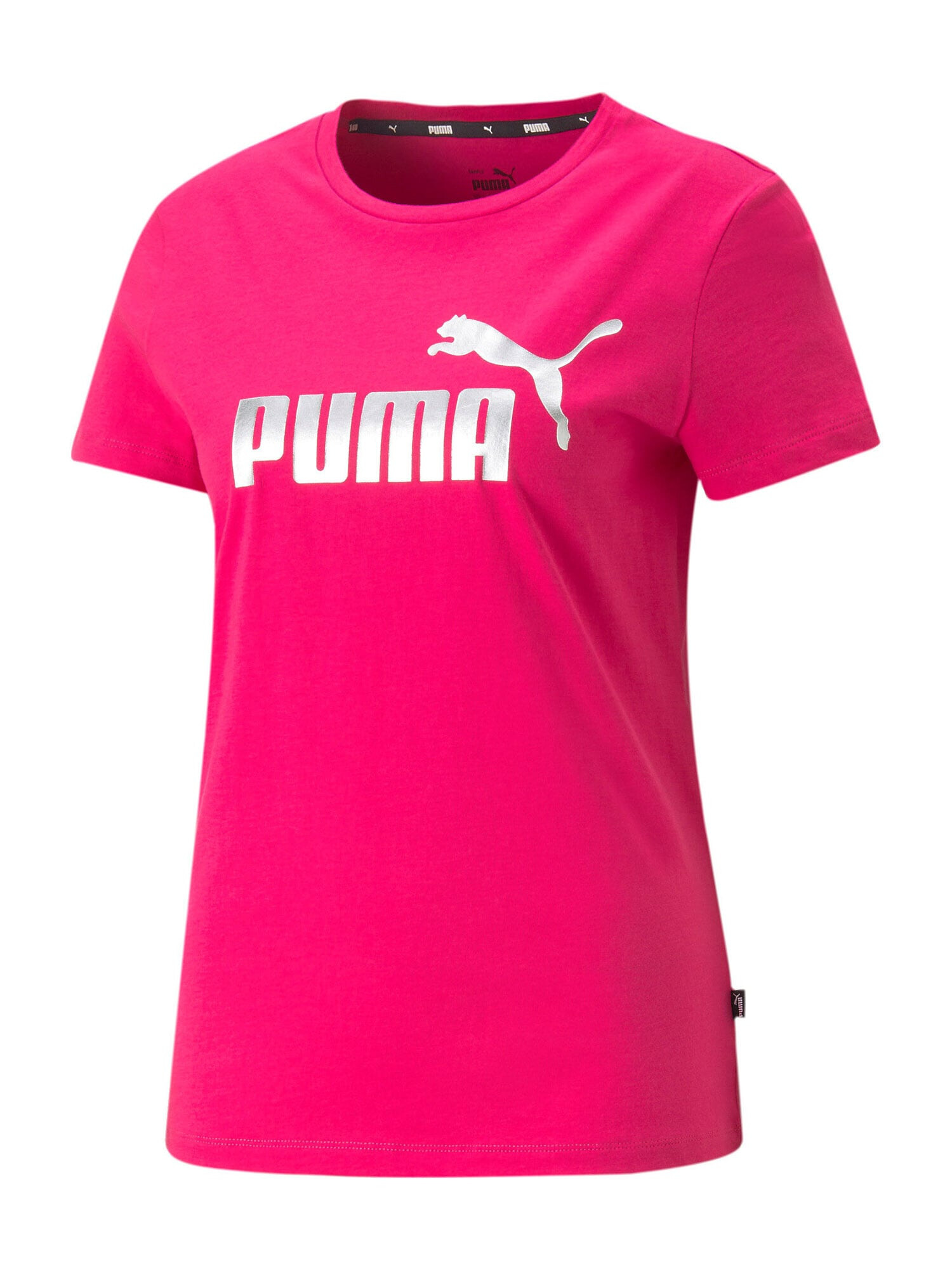 PUMA Функционална тениска неоново розово / сребърно - Pepit.bg