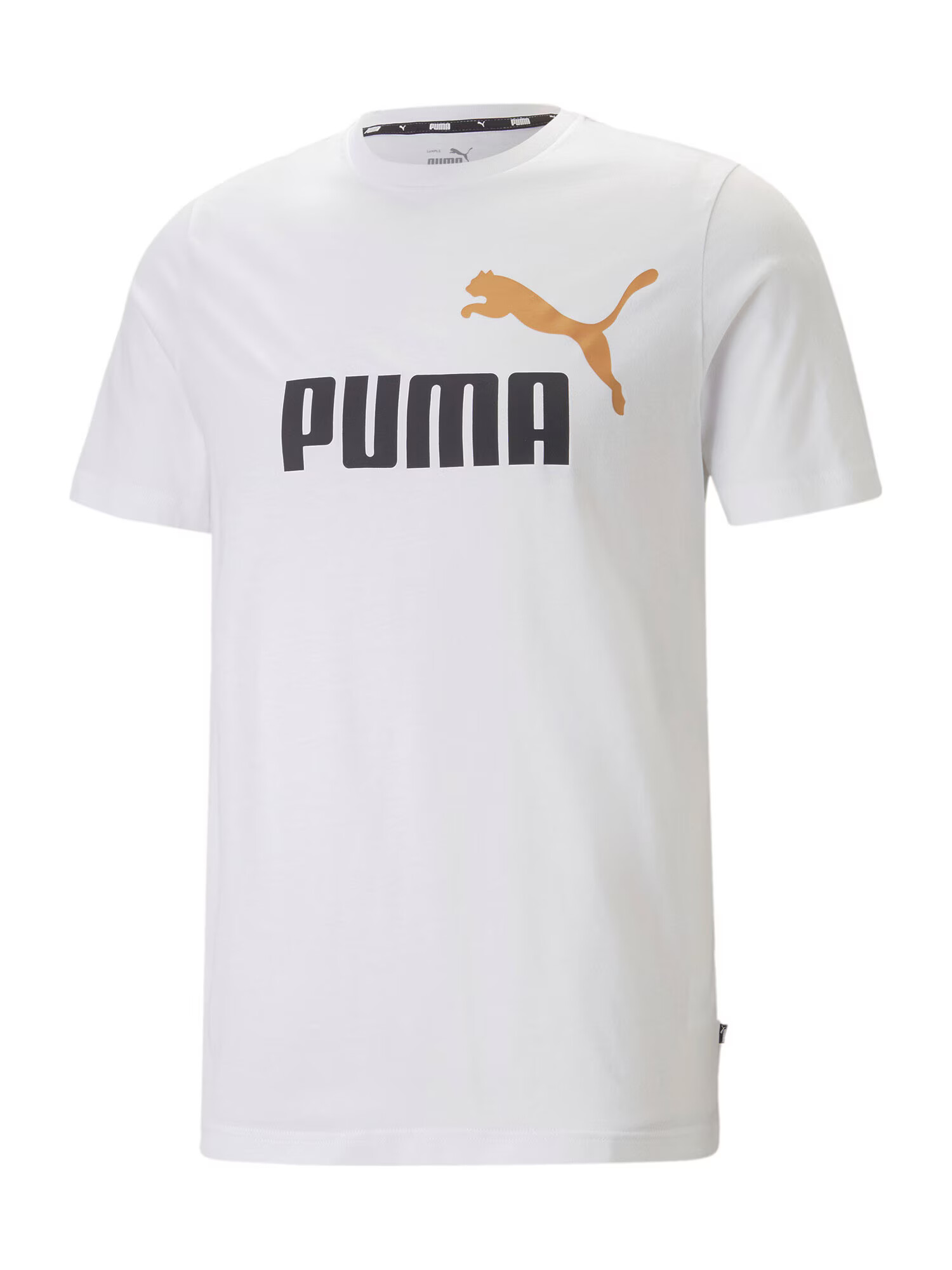 PUMA Тениска оранжево / черно / бяло - Pepit.bg