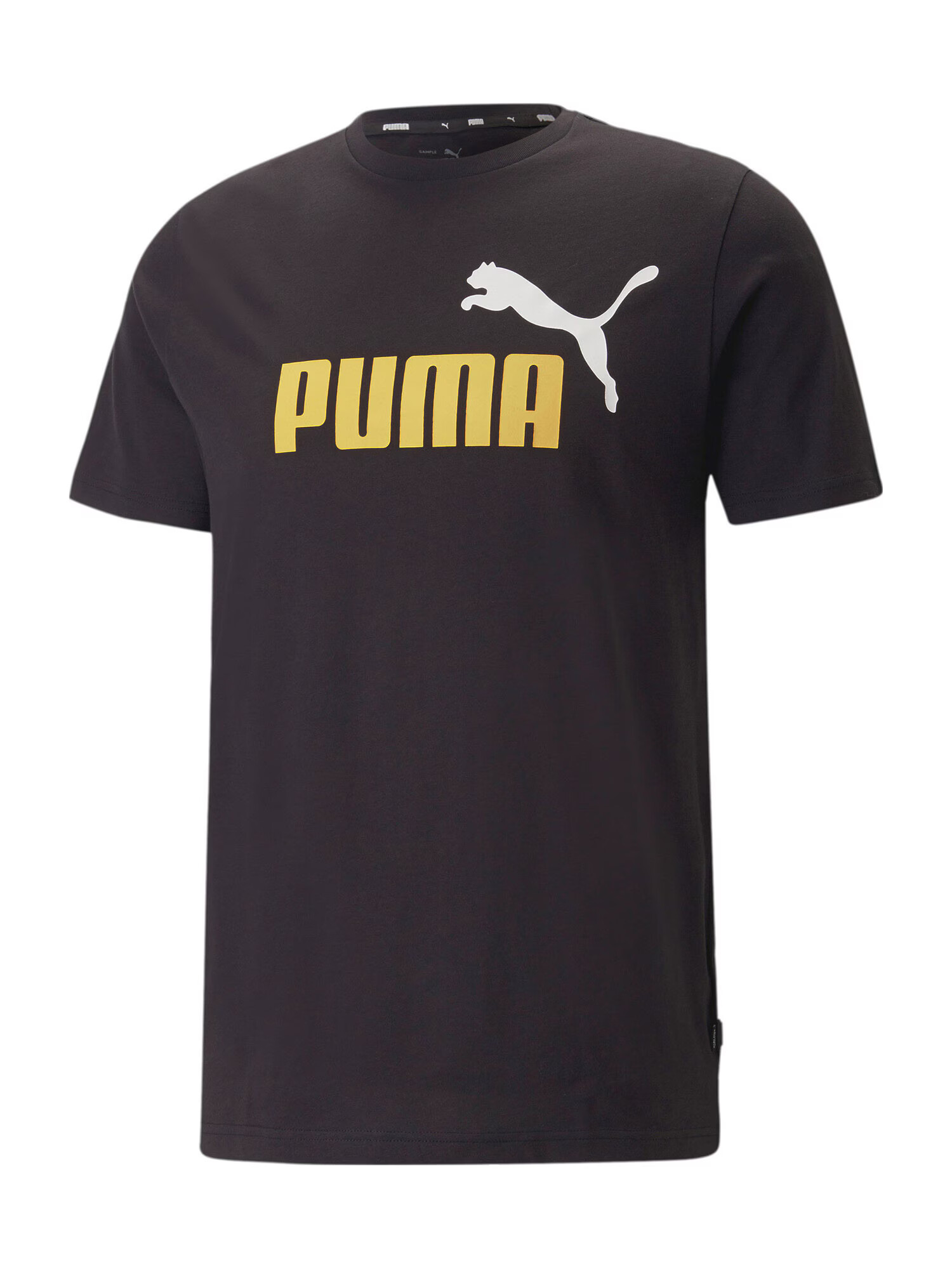 PUMA Тениска жълто / черно / мръсно бяло - Pepit.bg