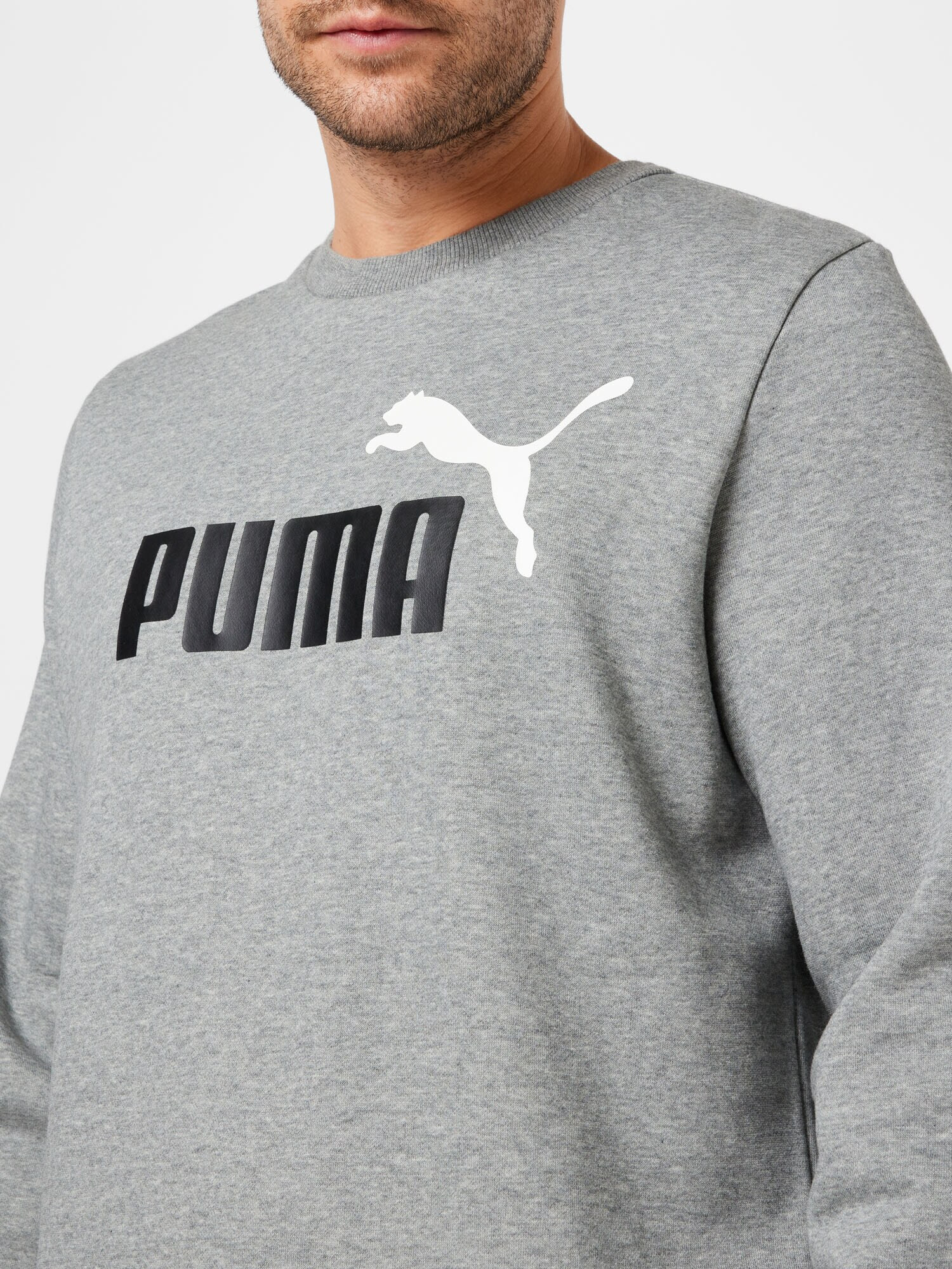 PUMA Спортен блузон сив меланж / черно / бяло - Pepit.bg