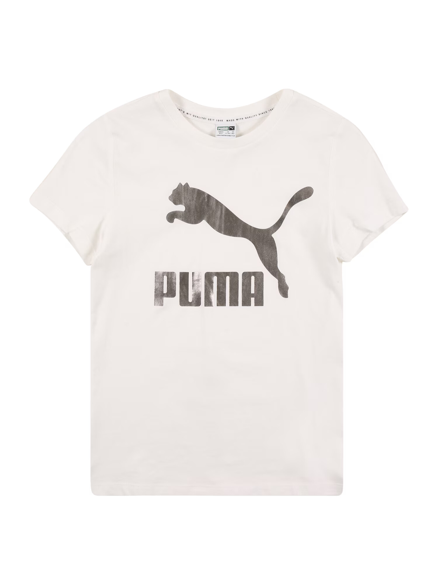 PUMA Тениска бяло / черно - Pepit.bg