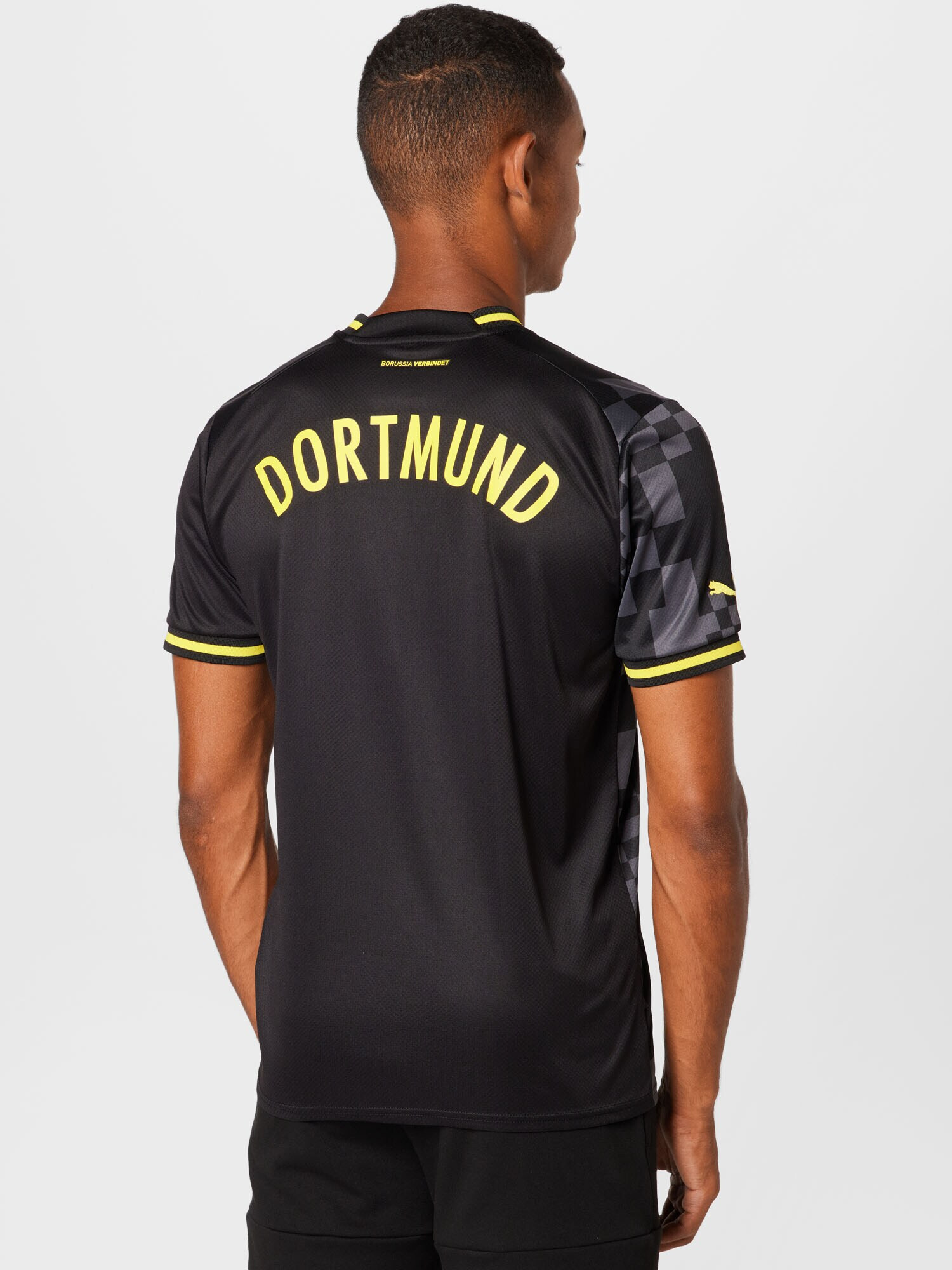 PUMA Трико 'Borussia Dortmund 2022/2023' неоново жълто / камък / черно / бяло - Pepit.bg