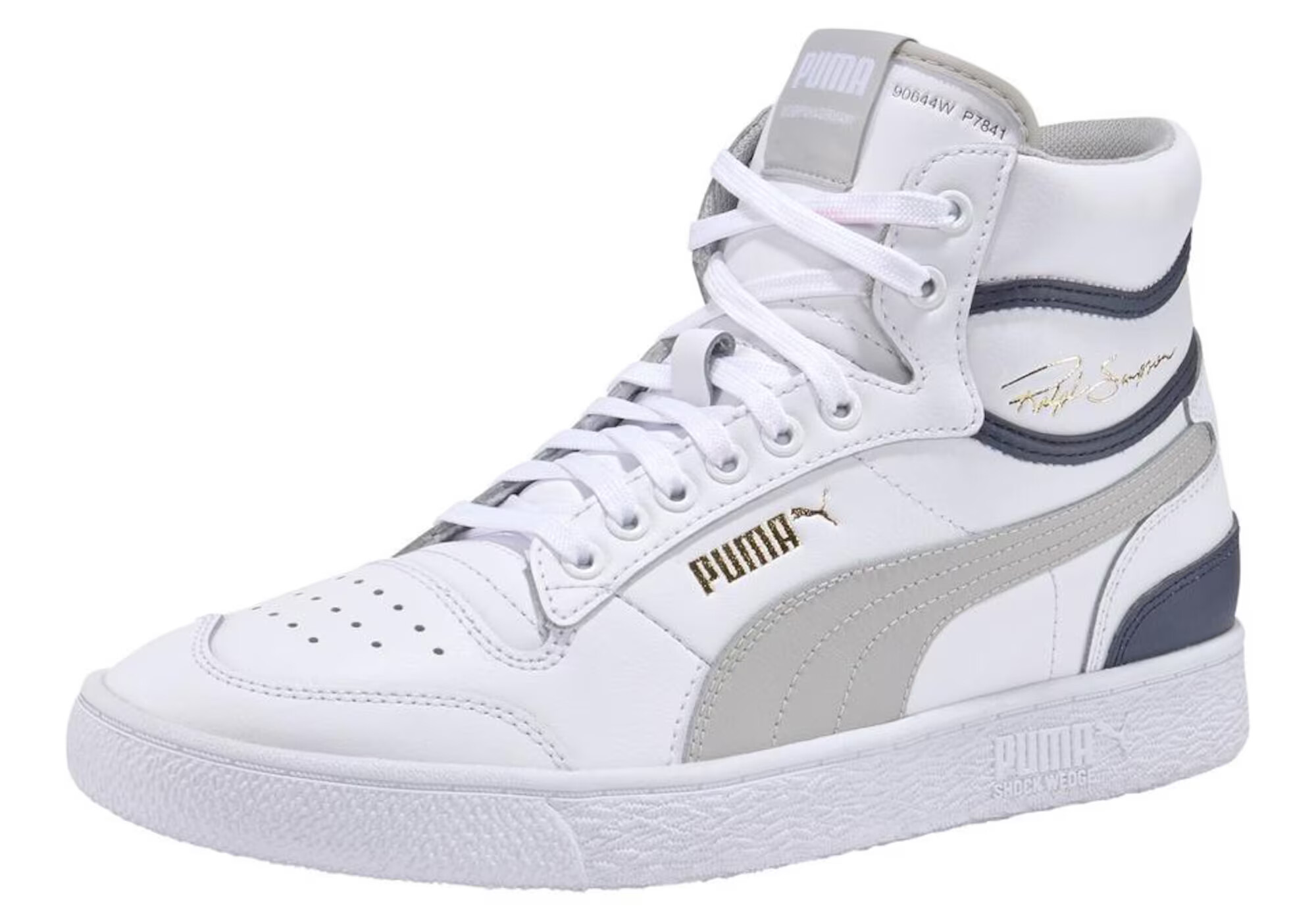 PUMA Високи маратонки 'Ralph Sampson' светлосиво / бяло / бежово - Pepit.bg