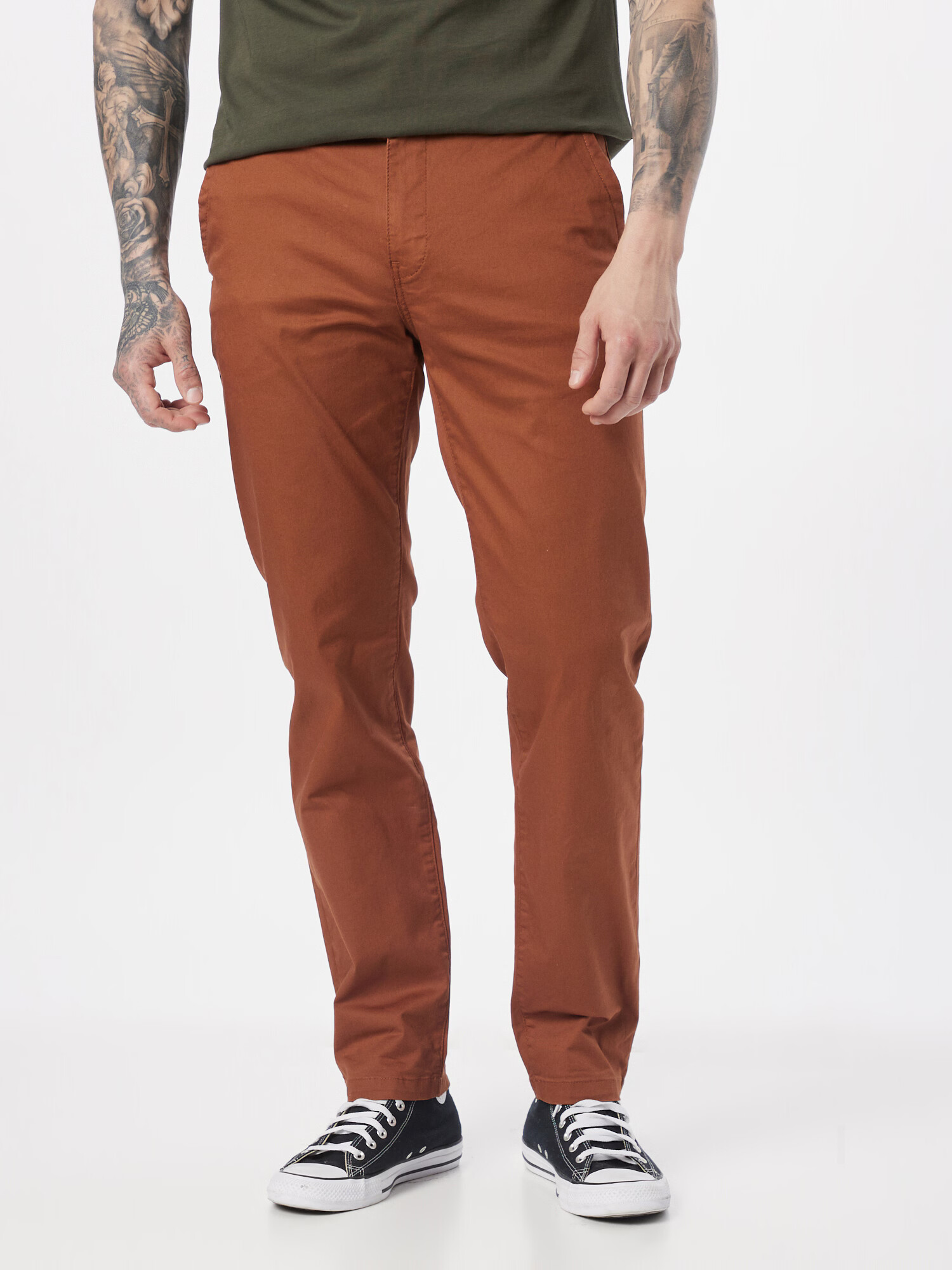 SCOTCH & SODA Панталон Chino 'Stuart' ръждиво кафяво - Pepit.bg