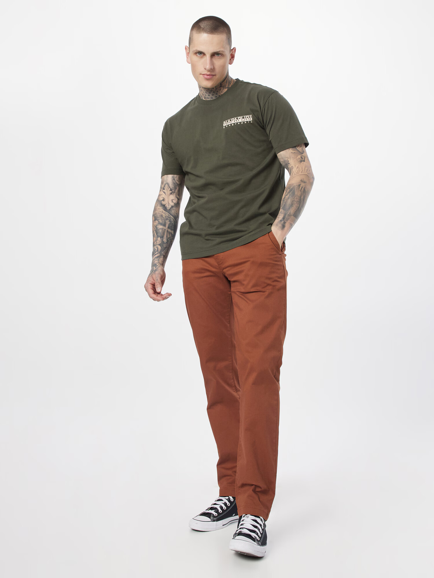 SCOTCH & SODA Панталон Chino 'Stuart' ръждиво кафяво - Pepit.bg