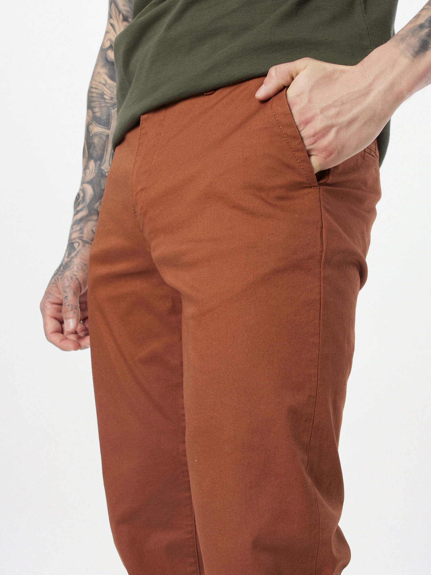 SCOTCH & SODA Панталон Chino 'Stuart' ръждиво кафяво - Pepit.bg