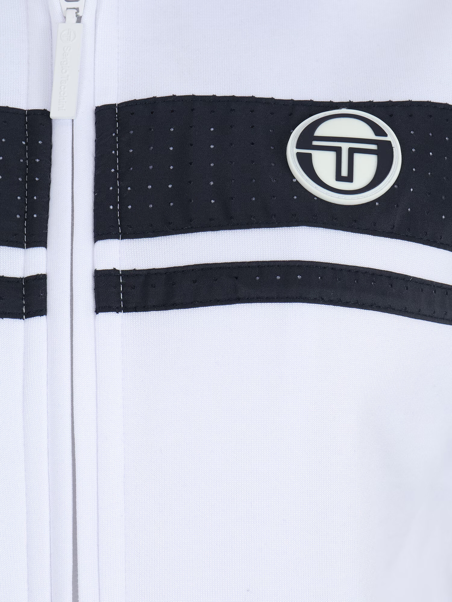 Sergio Tacchini Спортна жилетка с качулка нейви синьо / камък / бяло - Pepit.bg