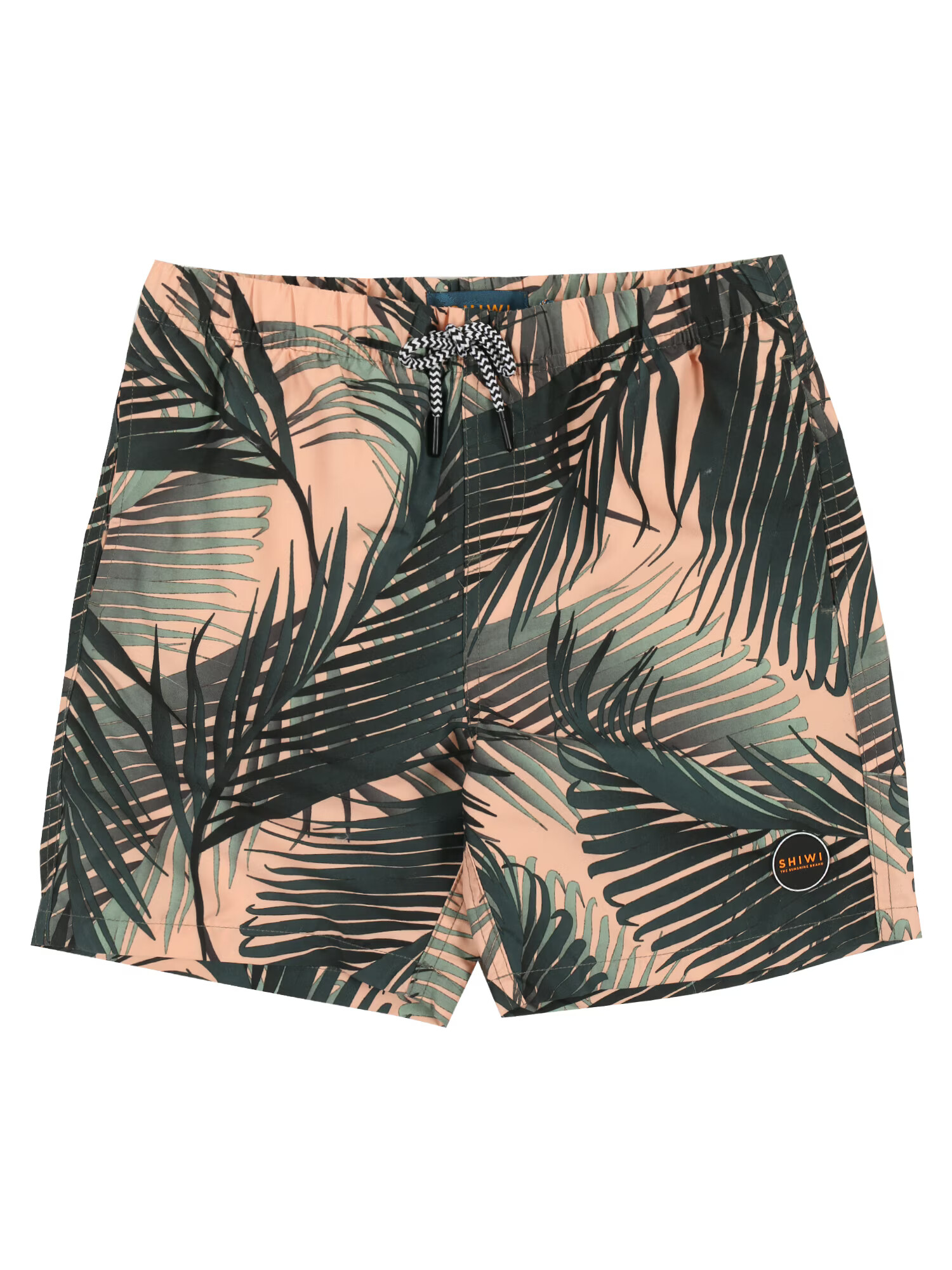 Shiwi Бански гащета 'boys swimshort foliage' праскова / зелено - Pepit.bg