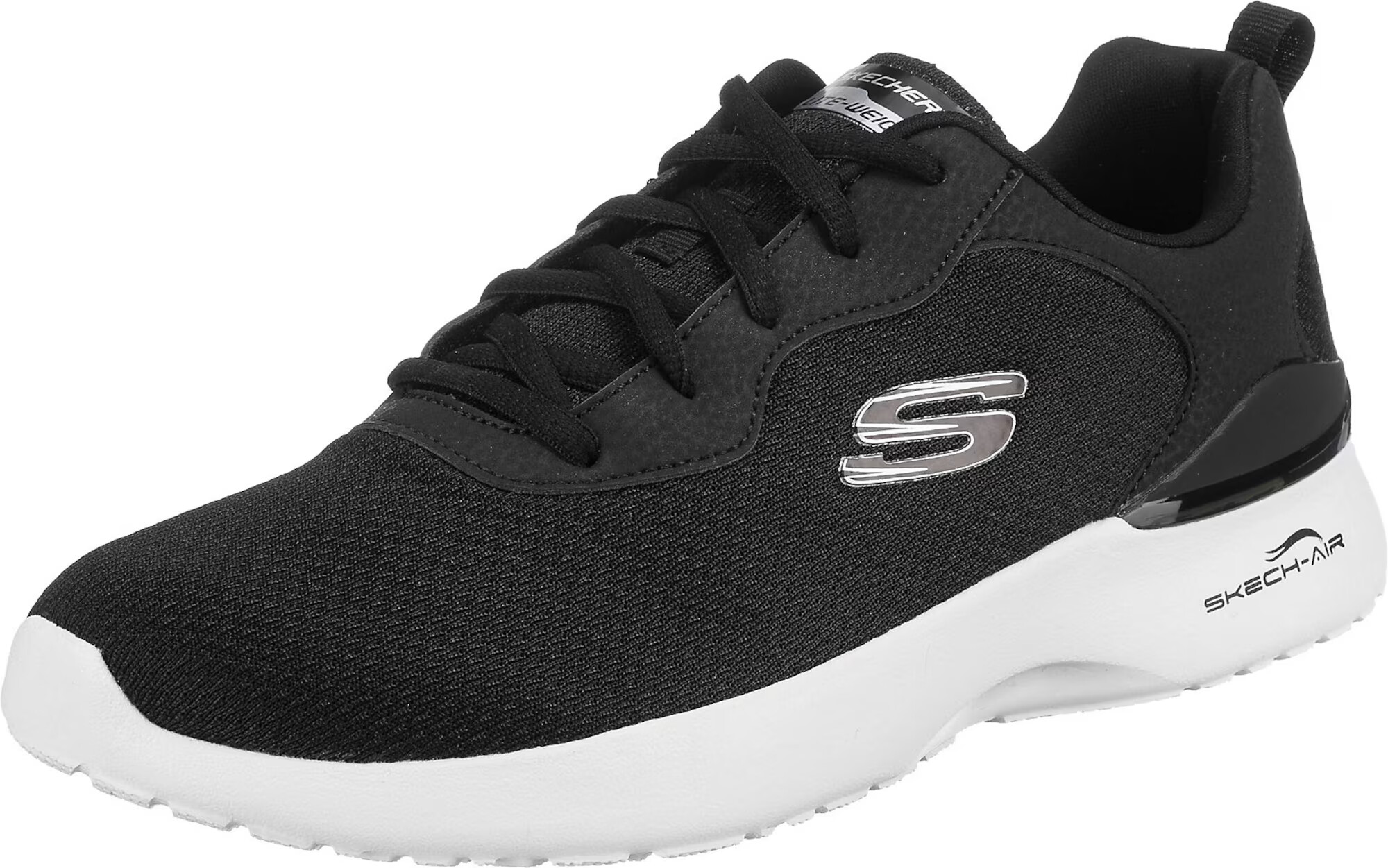 SKECHERS Ниски маратонки черно / сиво - Pepit.bg