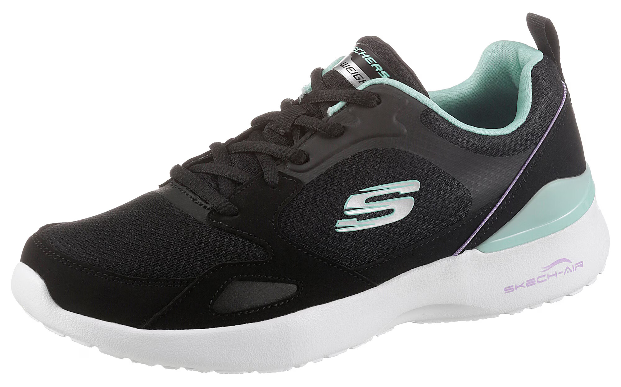 SKECHERS Ниски маратонки мента / черно - Pepit.bg