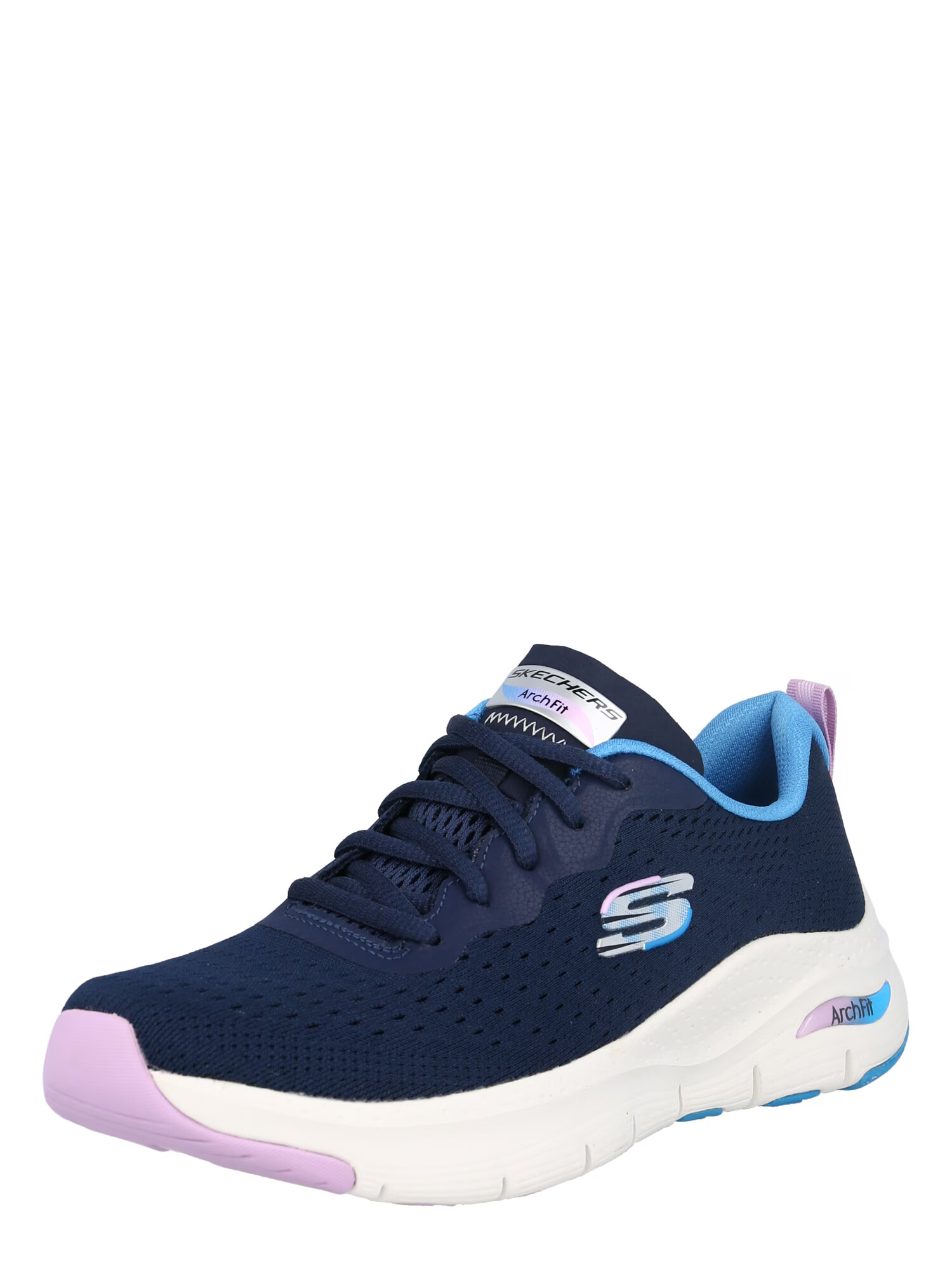 SKECHERS Ниски маратонки нейви синьо / небесносиньо / сиво / люляк - Pepit.bg