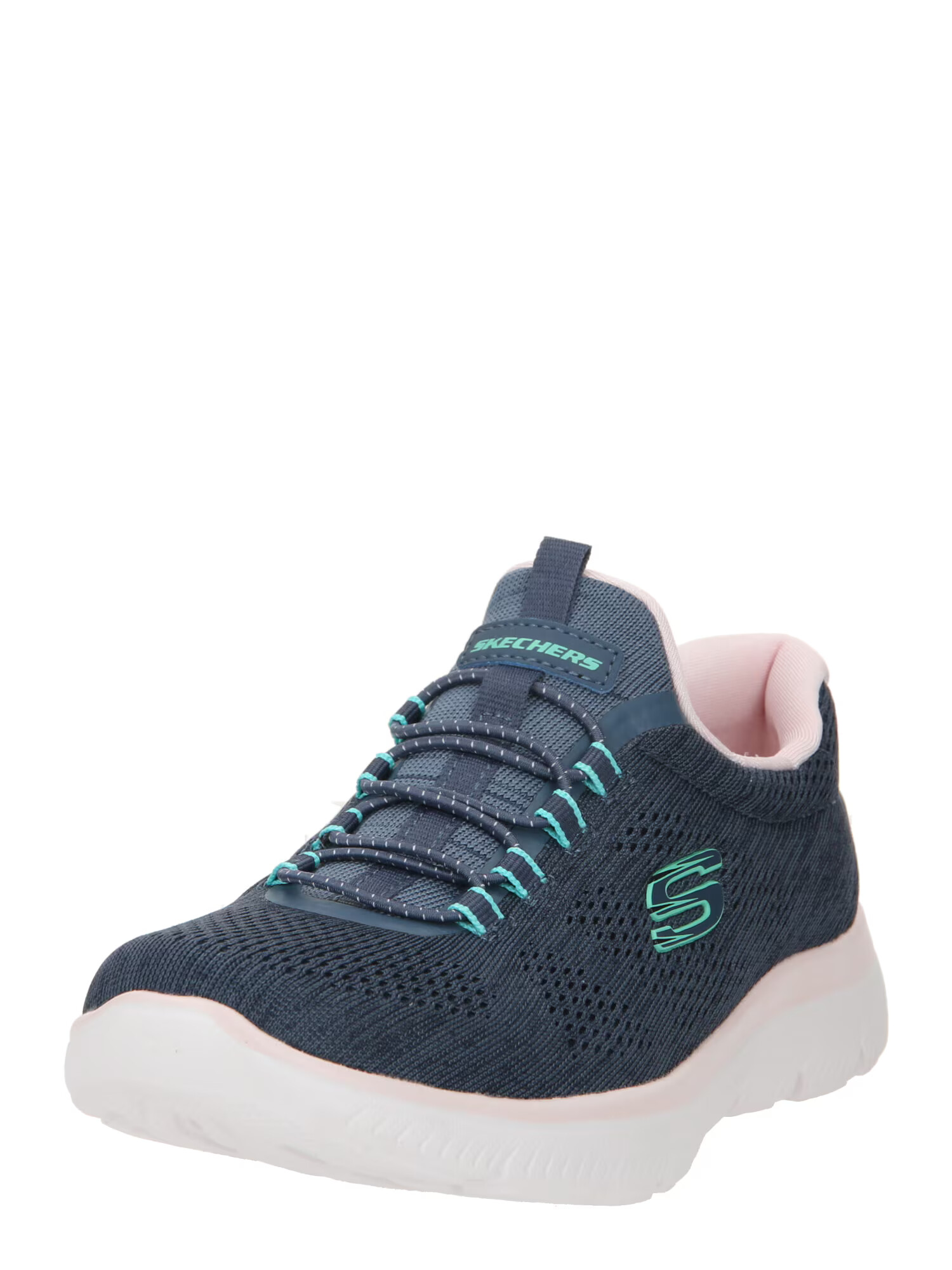 SKECHERS Спортни обувки Slip On тюркоазен / синя тинтява / мръсно бяло - Pepit.bg