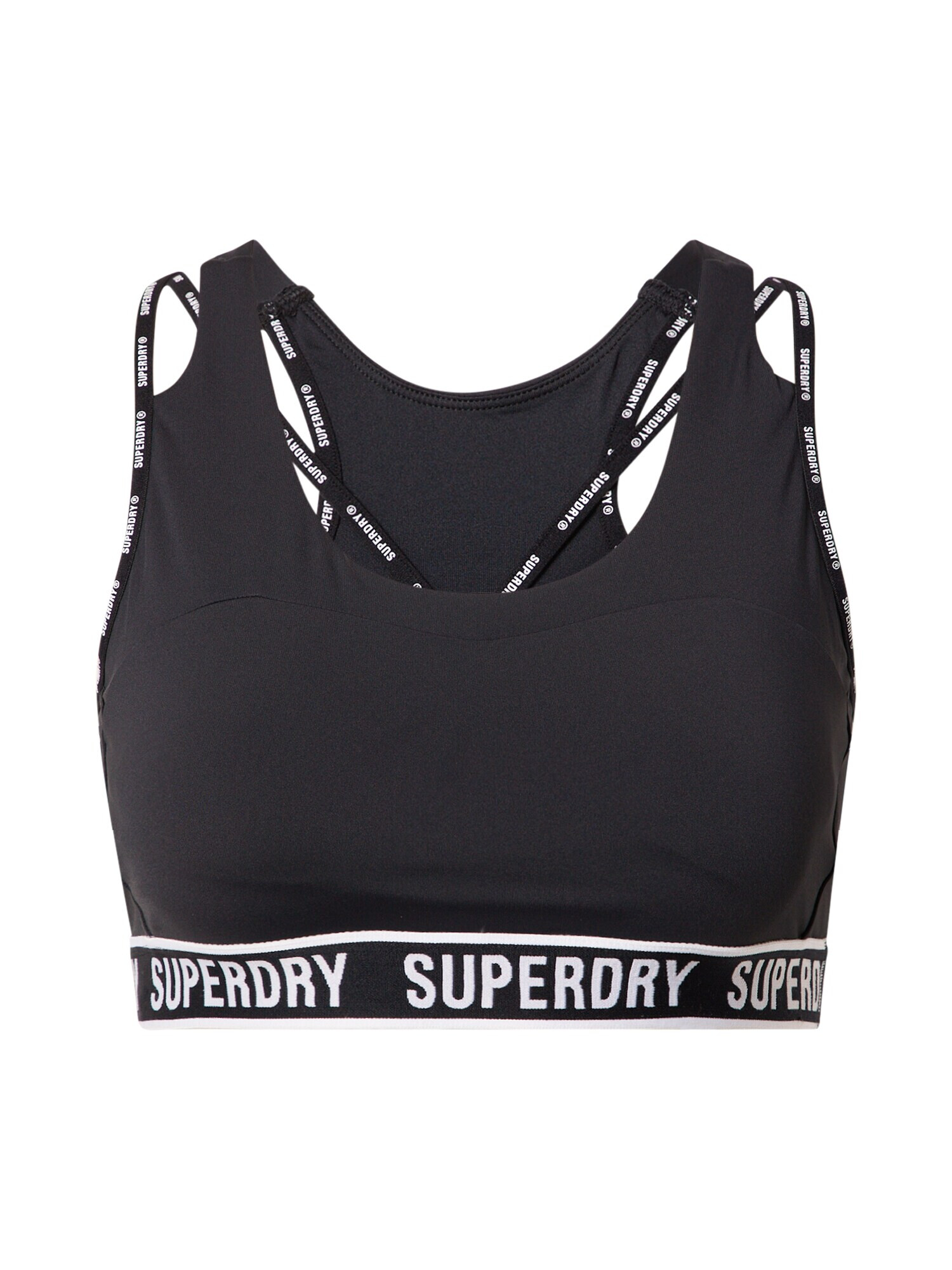 Superdry Спортен сутиен черно / бяло - Pepit.bg