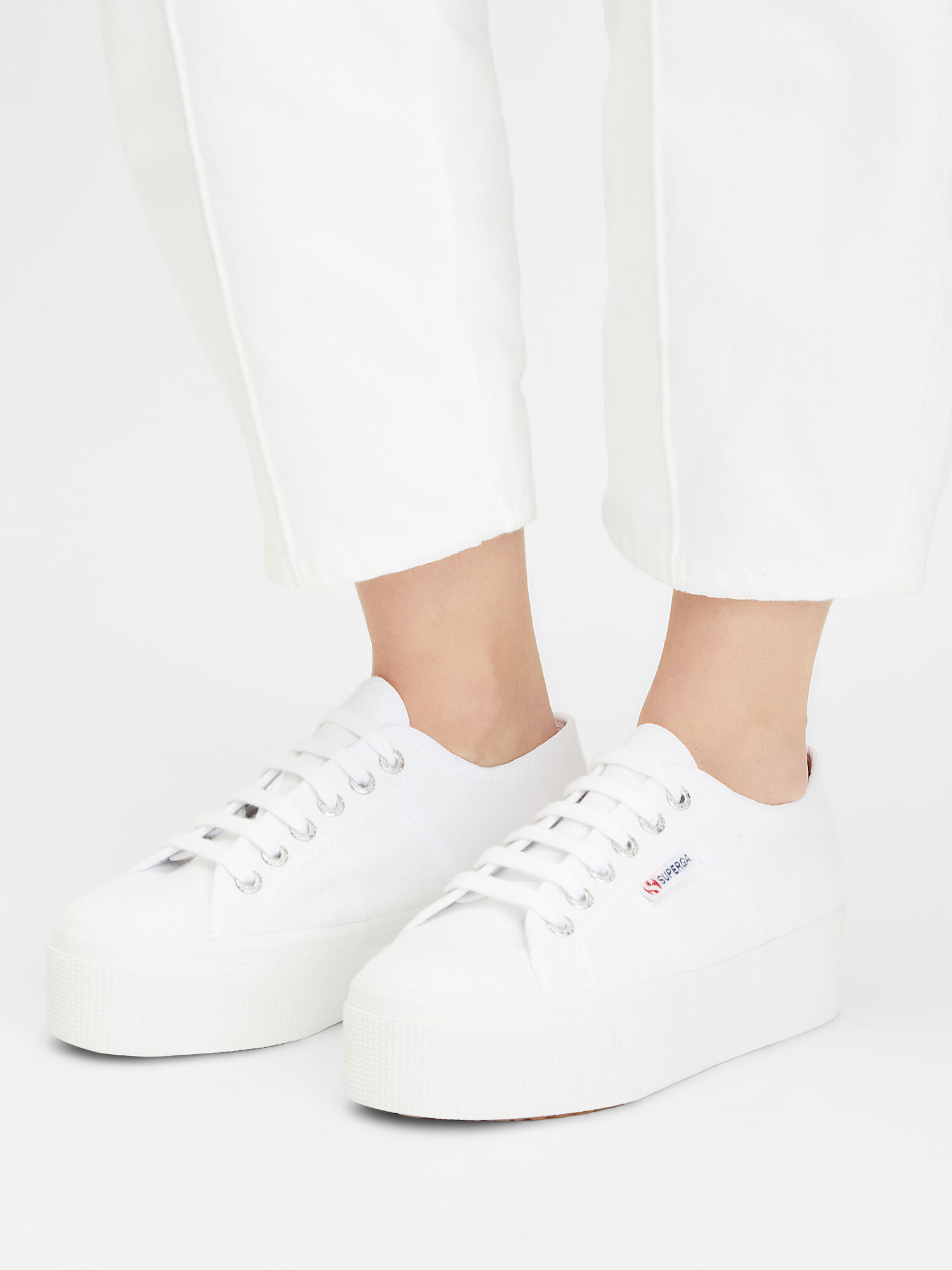 SUPERGA Ниски маратонки '2790 Linea up & down' бяло - Pepit.bg