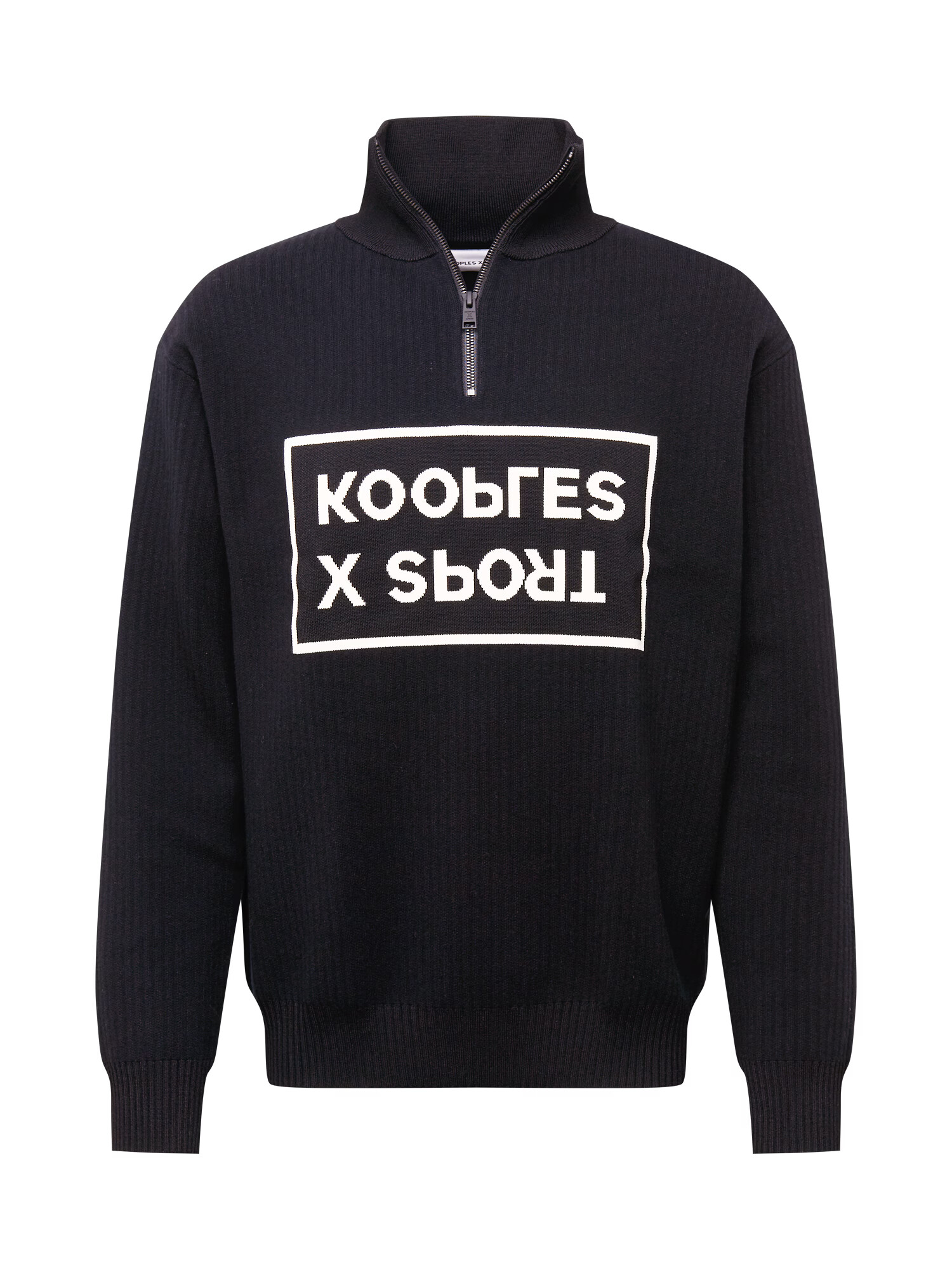 THE KOOPLES SPORT Суичър черно / бяло - Pepit.bg