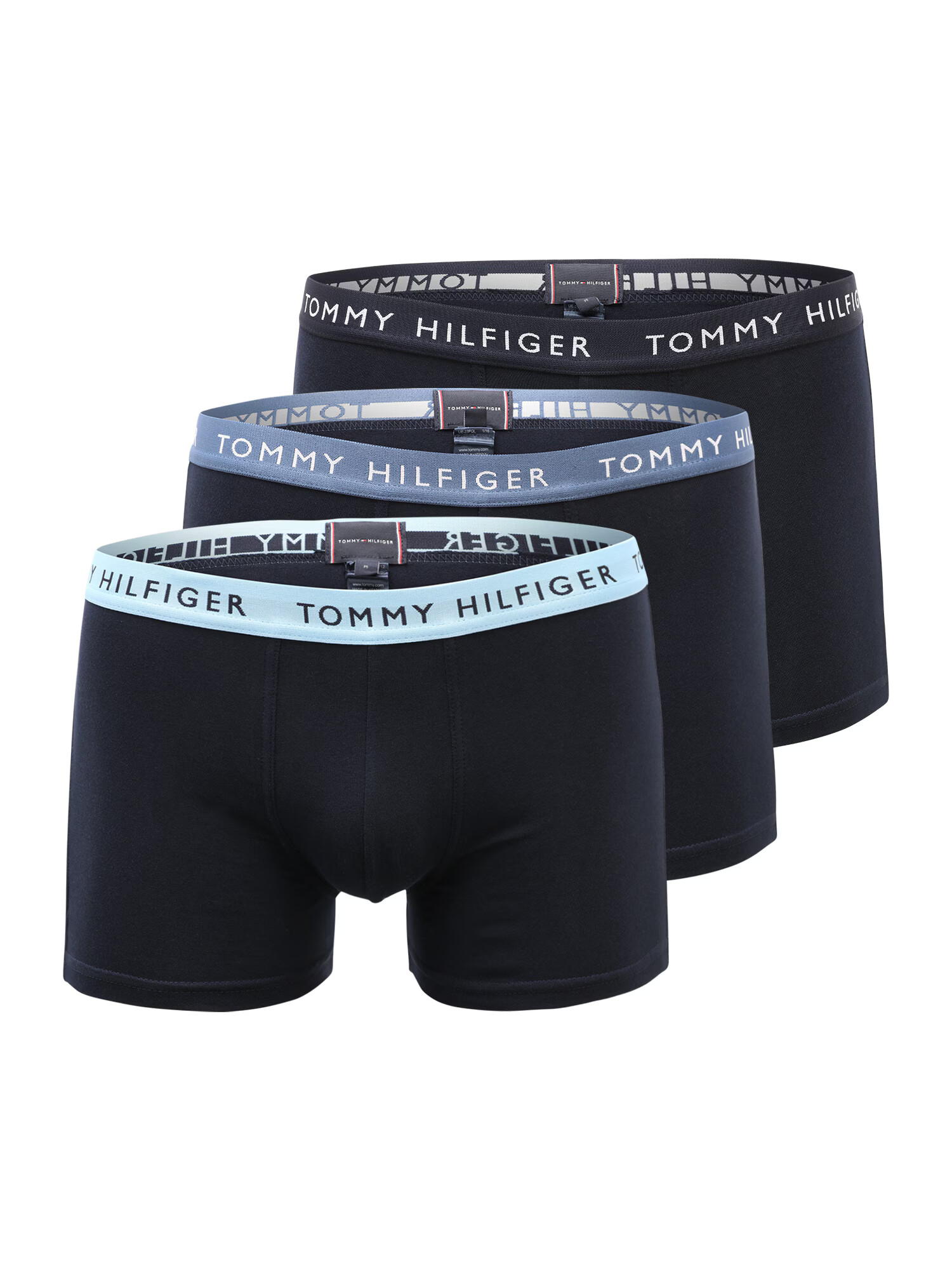 Tommy Hilfiger Underwear Боксерки нейви синьо / гълъбово синьо / бяло / черно - Pepit.bg