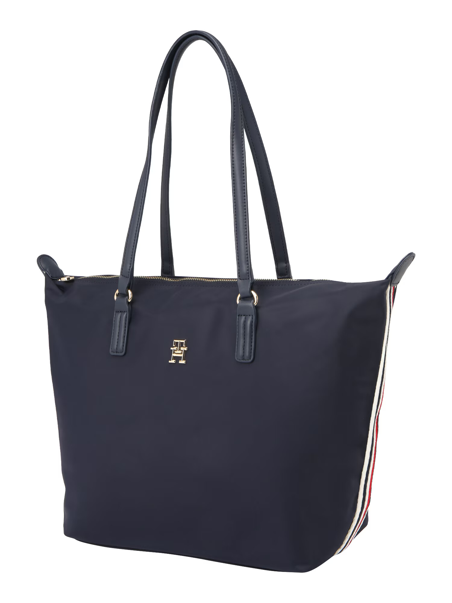 TOMMY HILFIGER "Чанта тип ""Shopper""" нейви синьо / злато - Pepit.bg