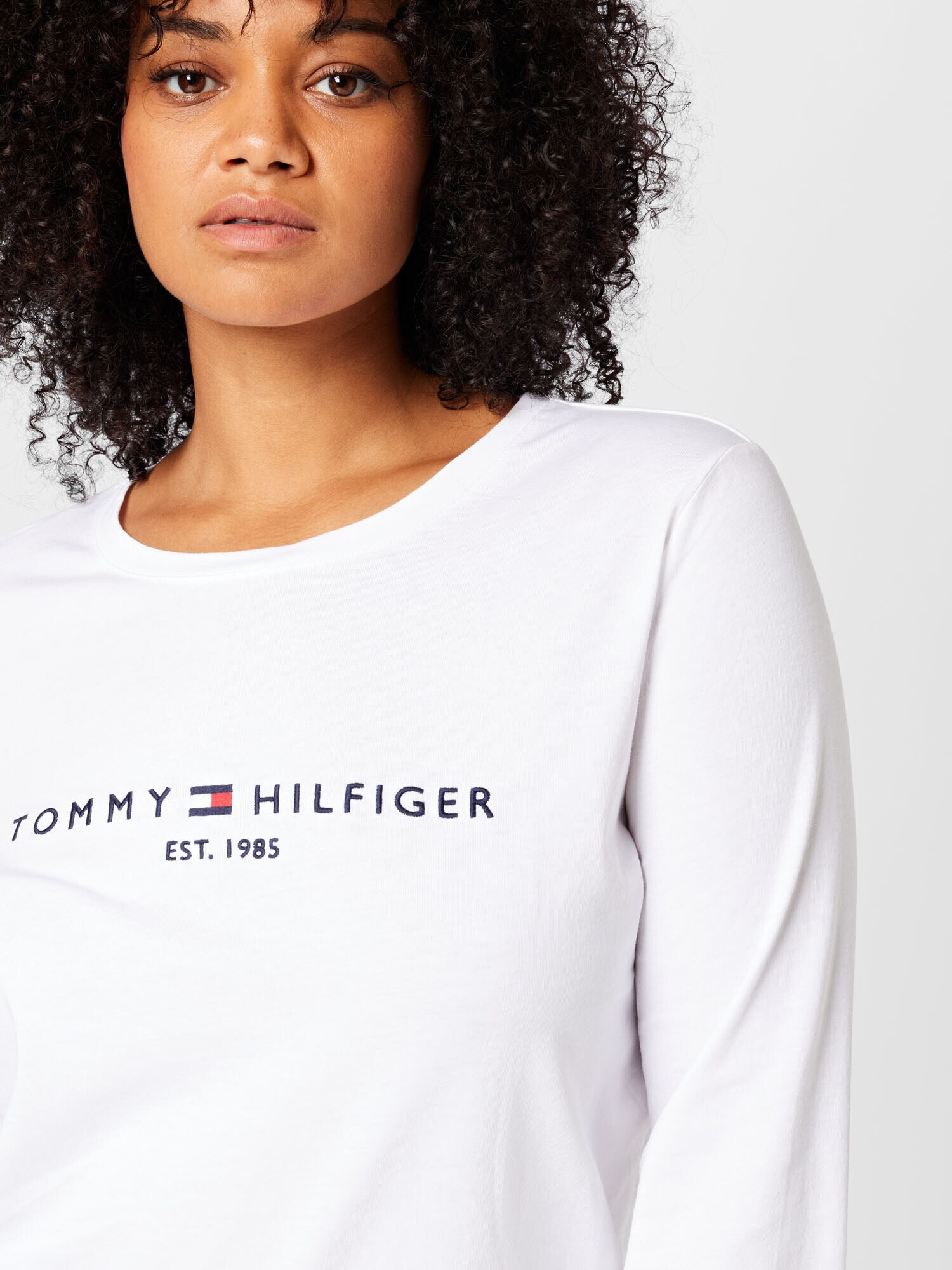 Tommy Hilfiger Curve Тениска нощно синьо / червено / бяло - Pepit.bg