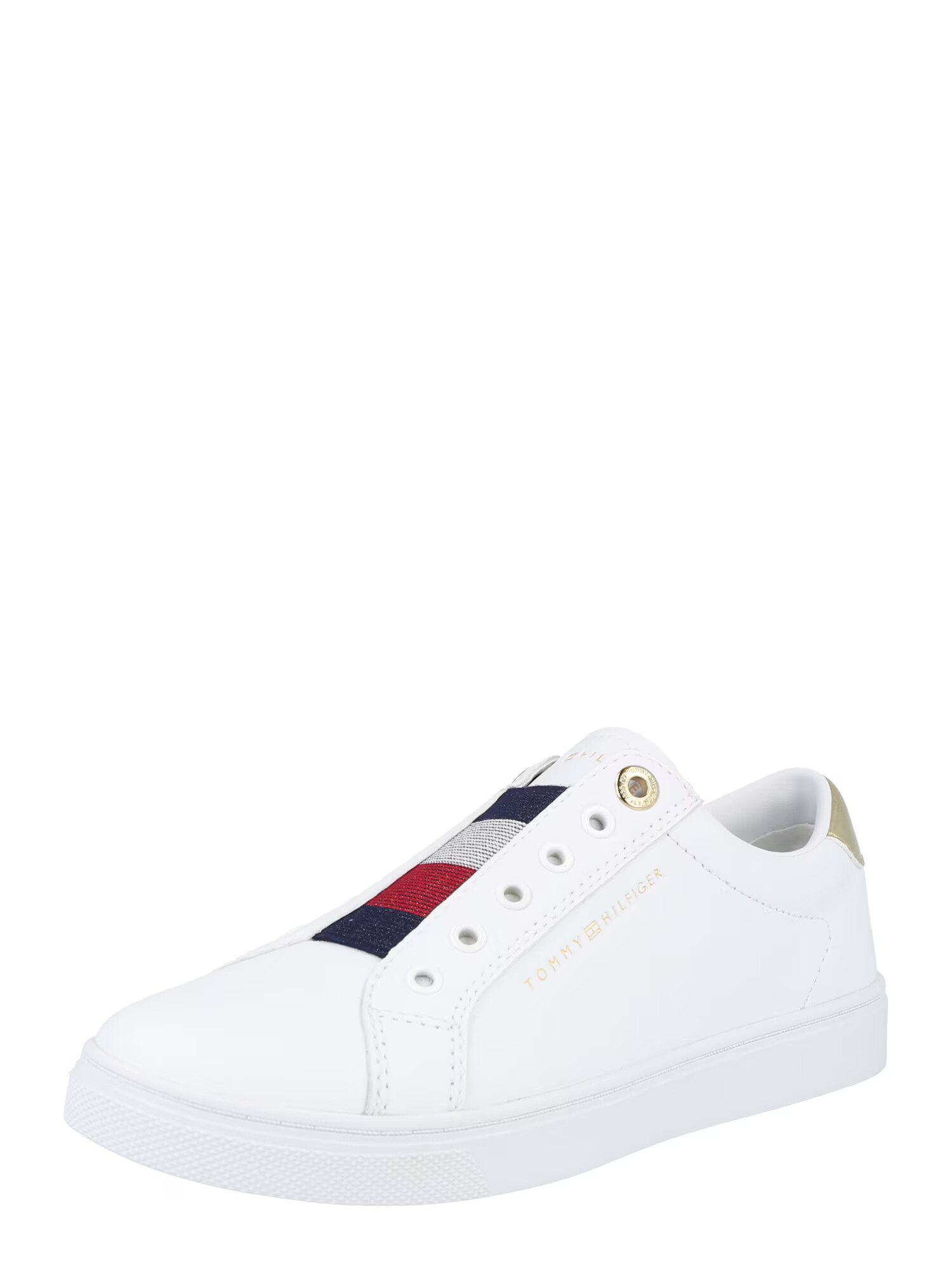 TOMMY HILFIGER Спортни обувки Slip On бяло / нейви синьо / червено - Pepit.bg