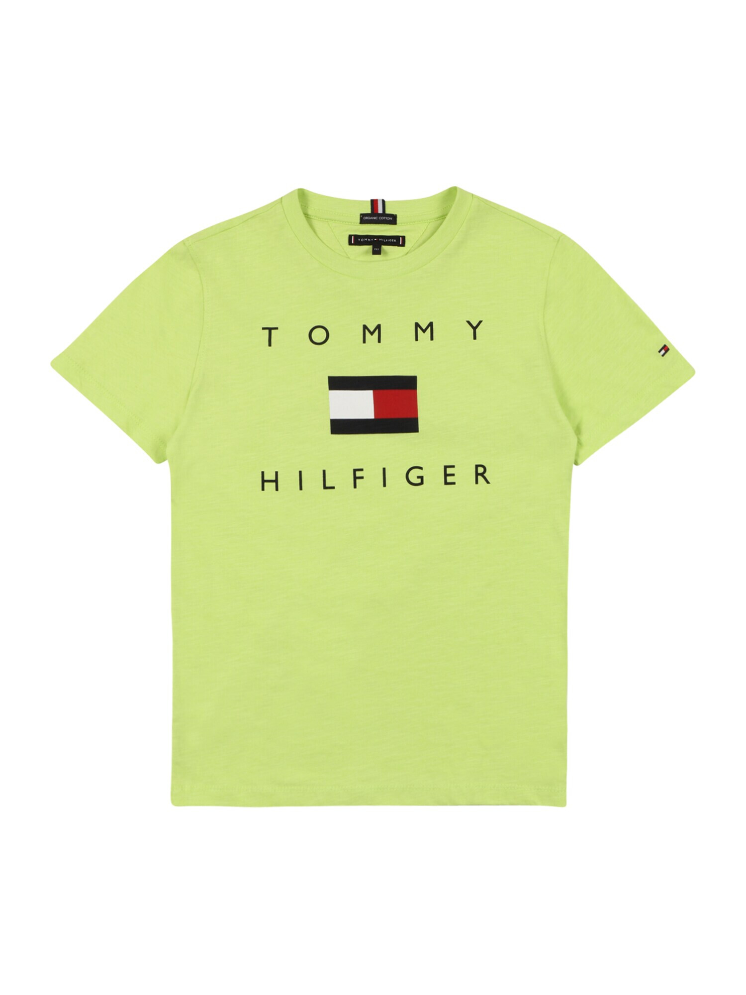 TOMMY HILFIGER Тениска лимон / черно / червено / бяло - Pepit.bg