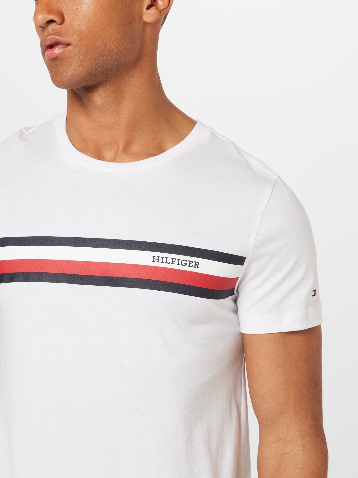 TOMMY HILFIGER Тениска нейви синьо / червено / бяло - Pepit.bg