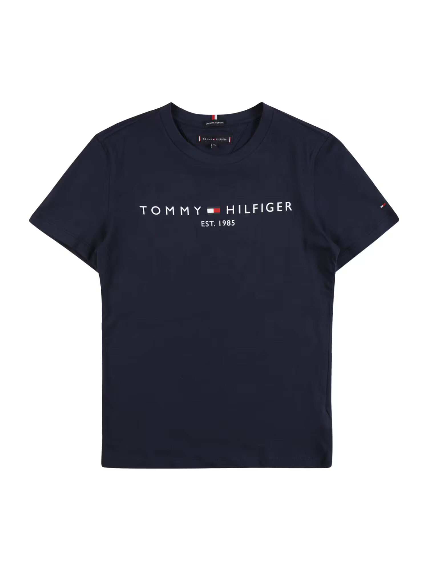 TOMMY HILFIGER Тениска нейви синьо / бяло / огнено червено - Pepit.bg