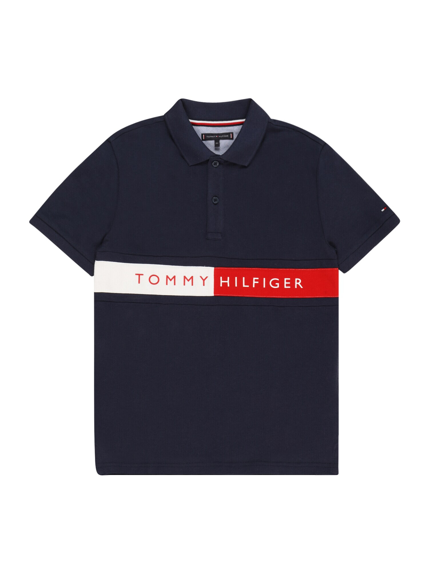 TOMMY HILFIGER Тениска нейви синьо / червено / бяло - Pepit.bg