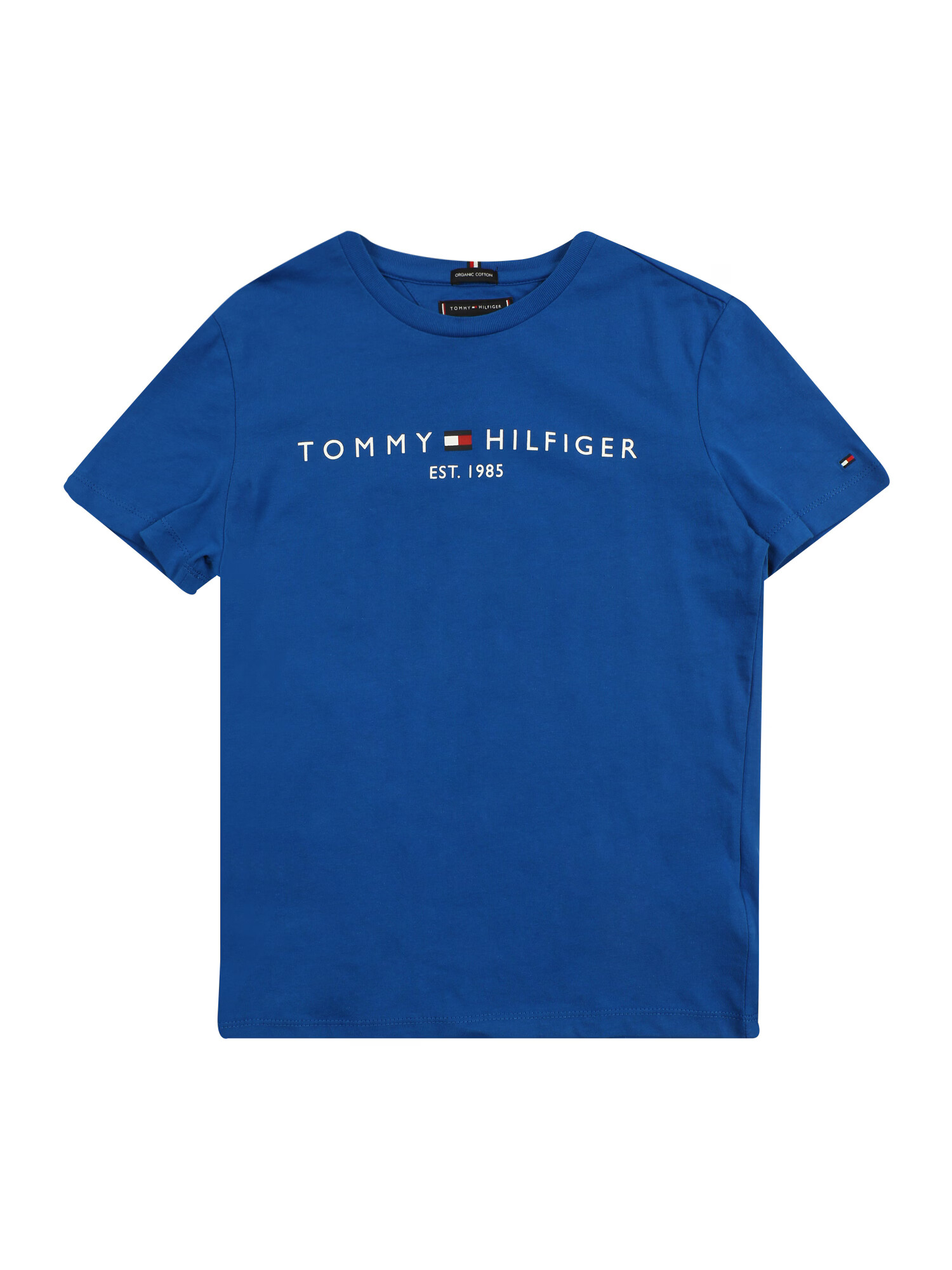 TOMMY HILFIGER Тениска синьо / бяло - Pepit.bg